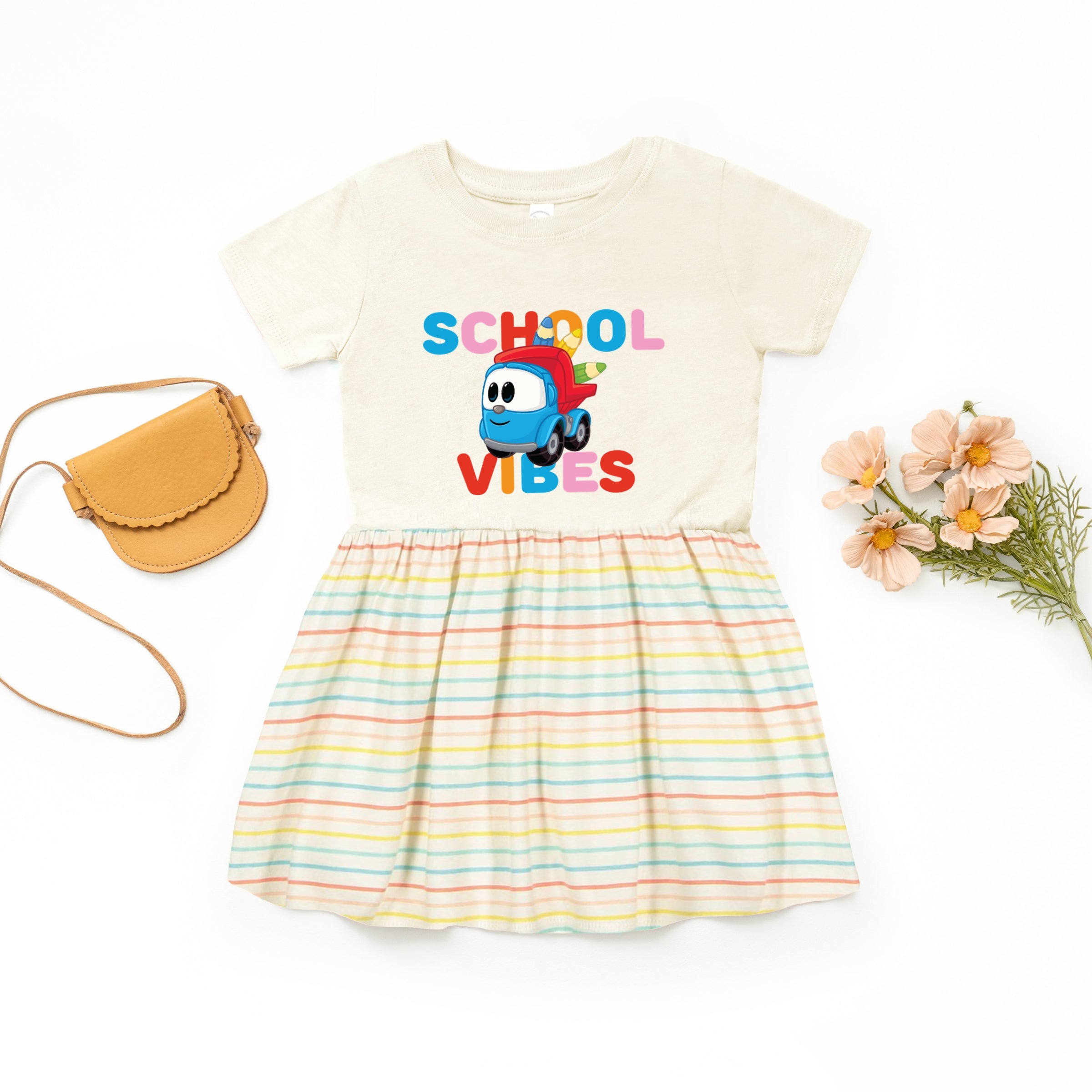 Leo the Truck School Vibes - Toddler Graphic Dress