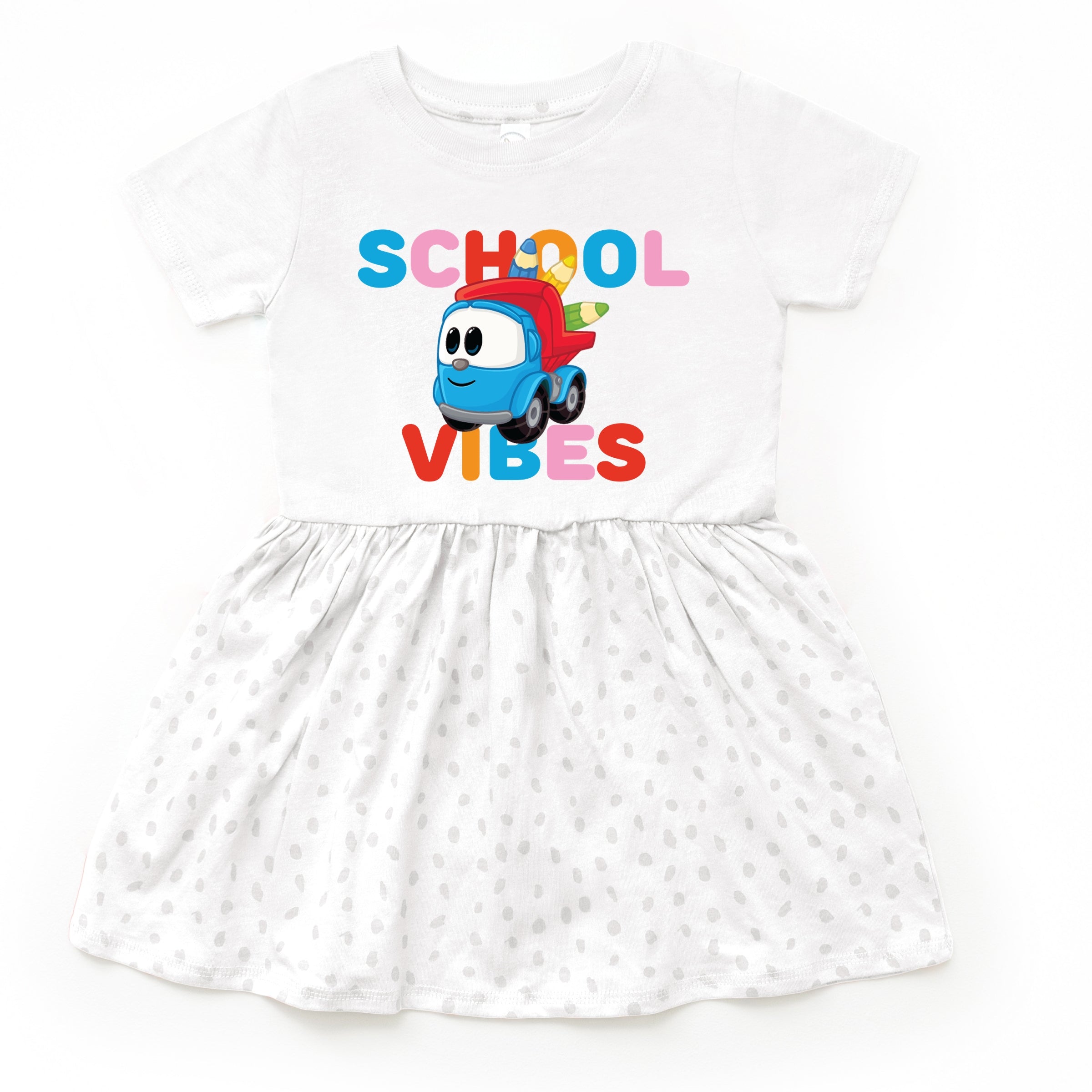 Leo the Truck School Vibes - Toddler Graphic Dress