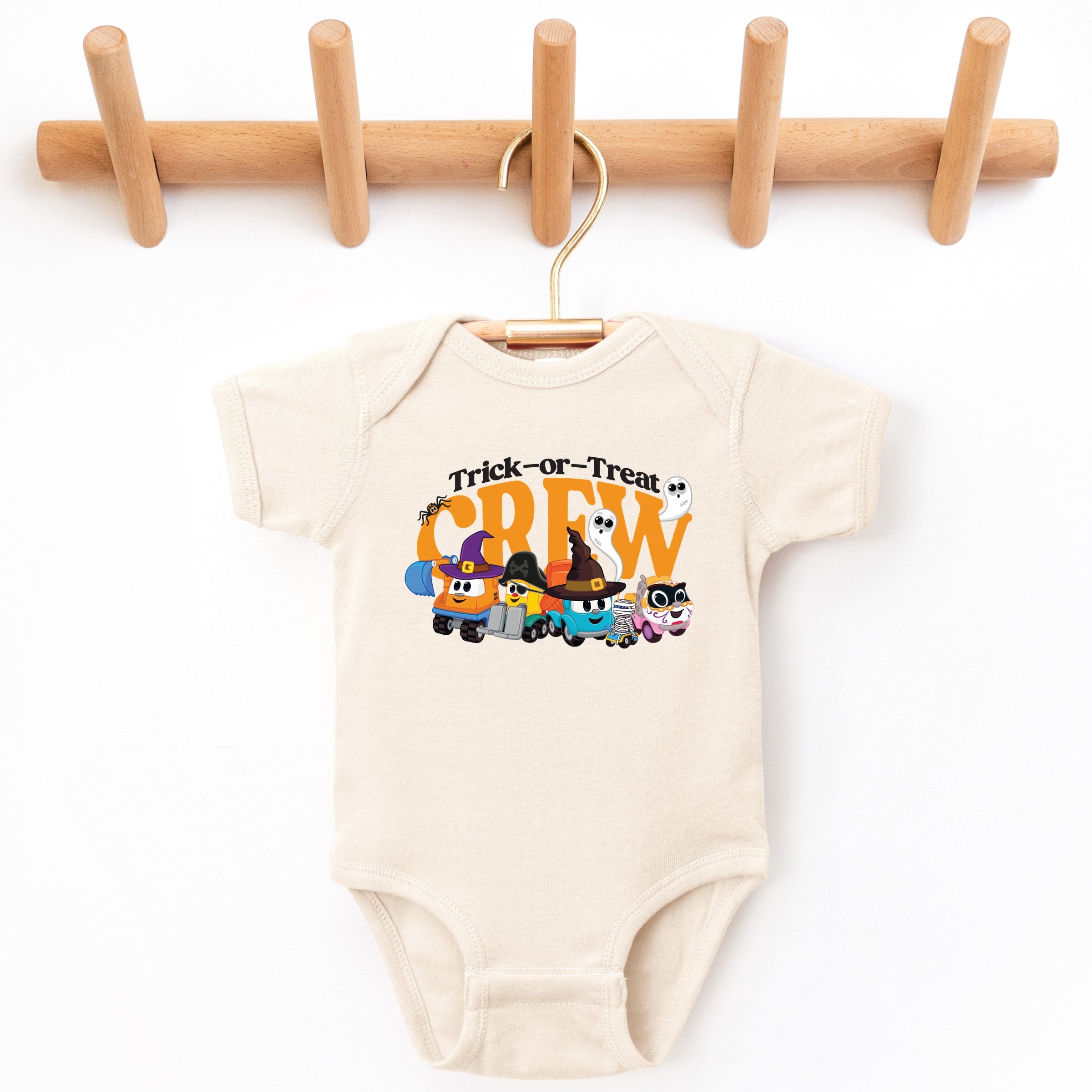 Leo the Truck Trick-or-Treat Crew - Baby Short Sleeve Graphic Bodysuit