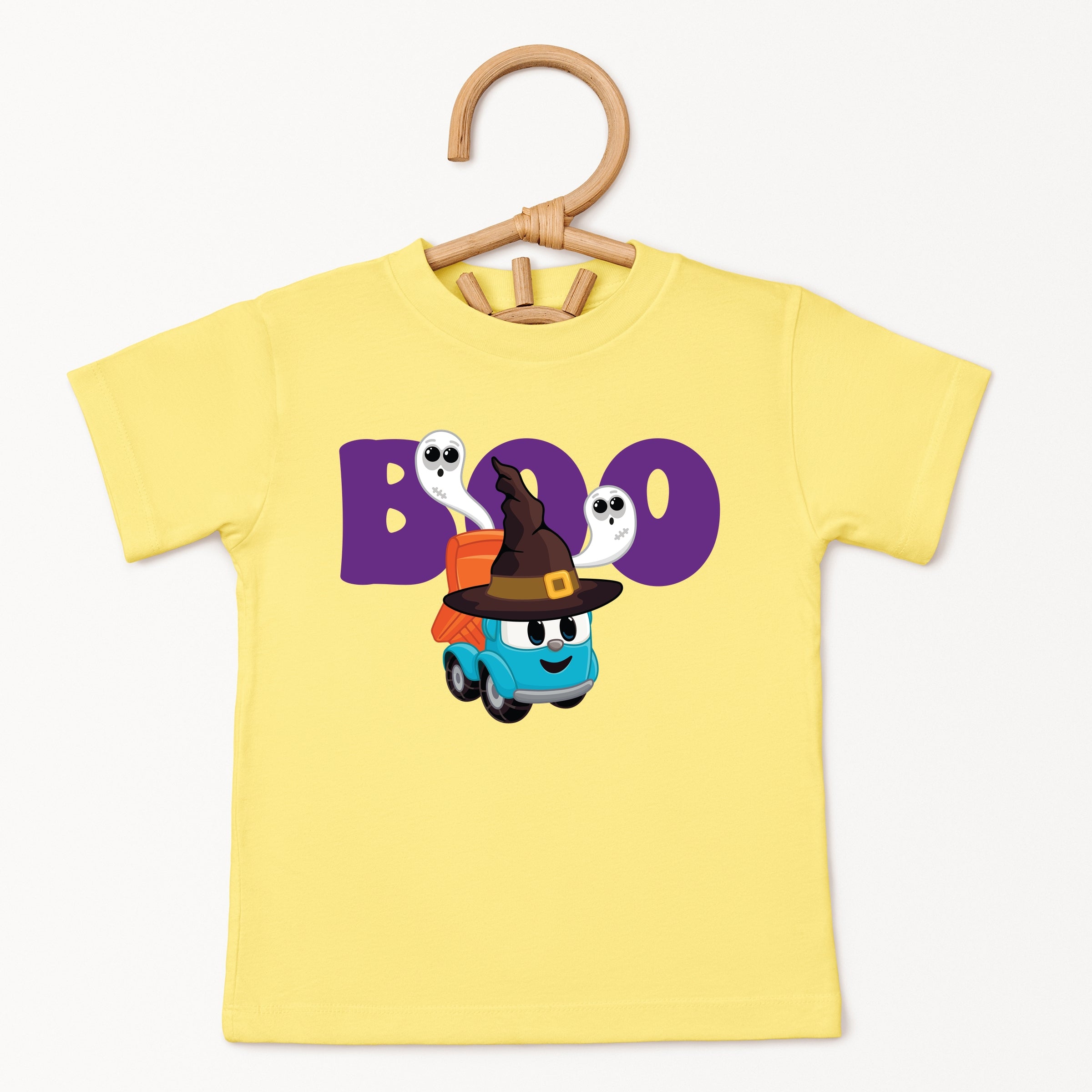 Leo the Truck Boo Wizard Hat - Toddler Short Sleeve Graphic T-Shirt