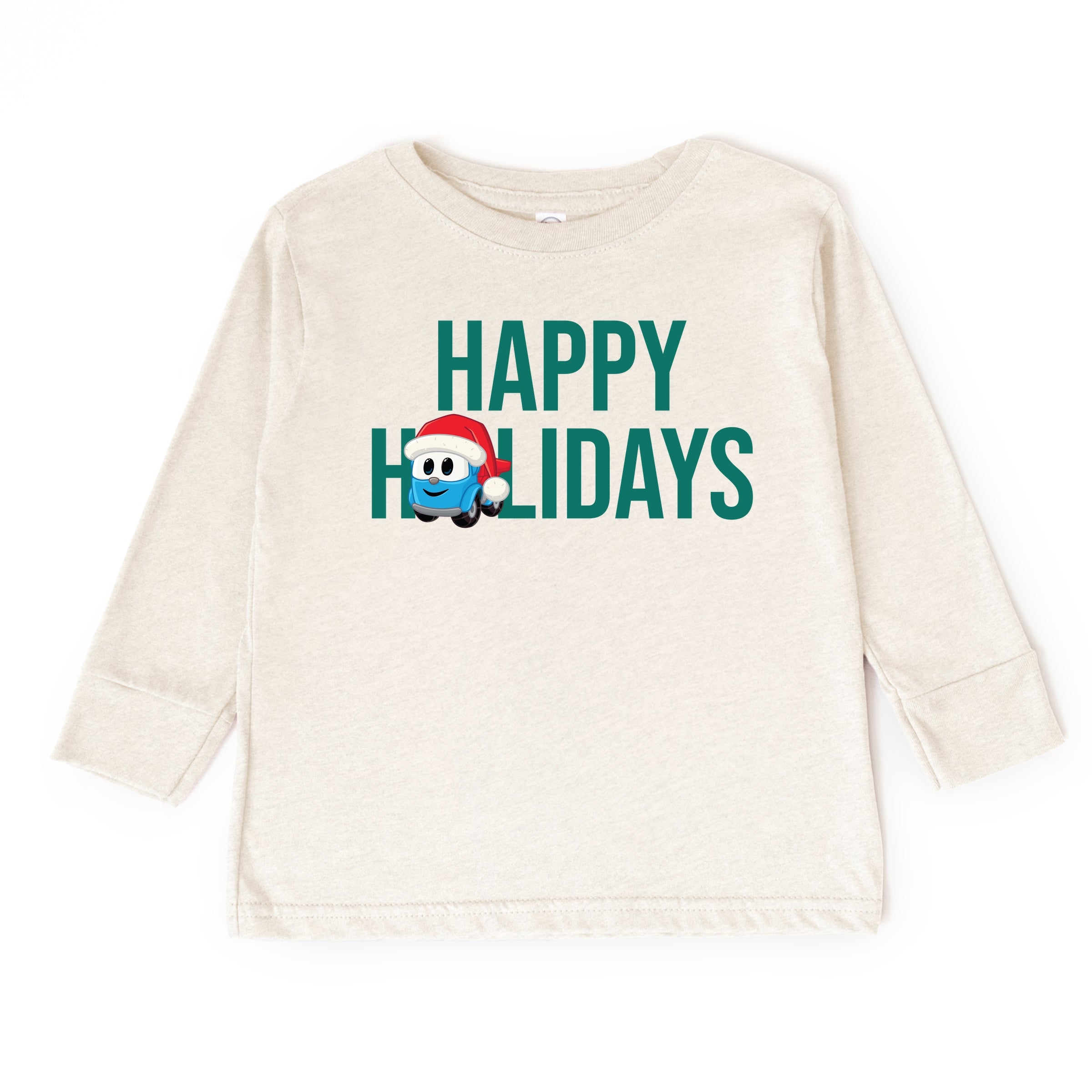 Leo the Truck Happy Holidays - Toddler Long Sleeve Graphic Tee
