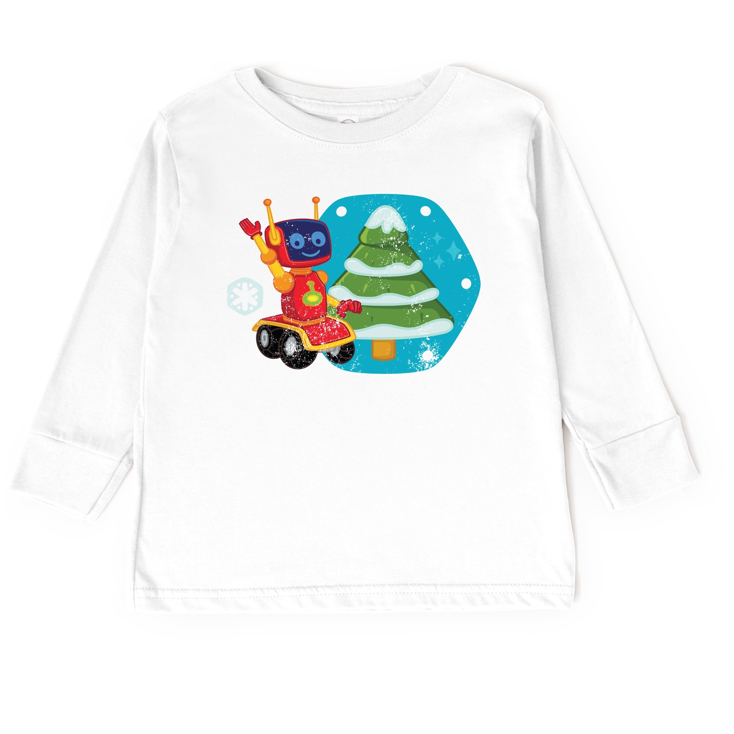 Leo the Truck Robot Holiday - Kids Toddler Long Sleeve Tee