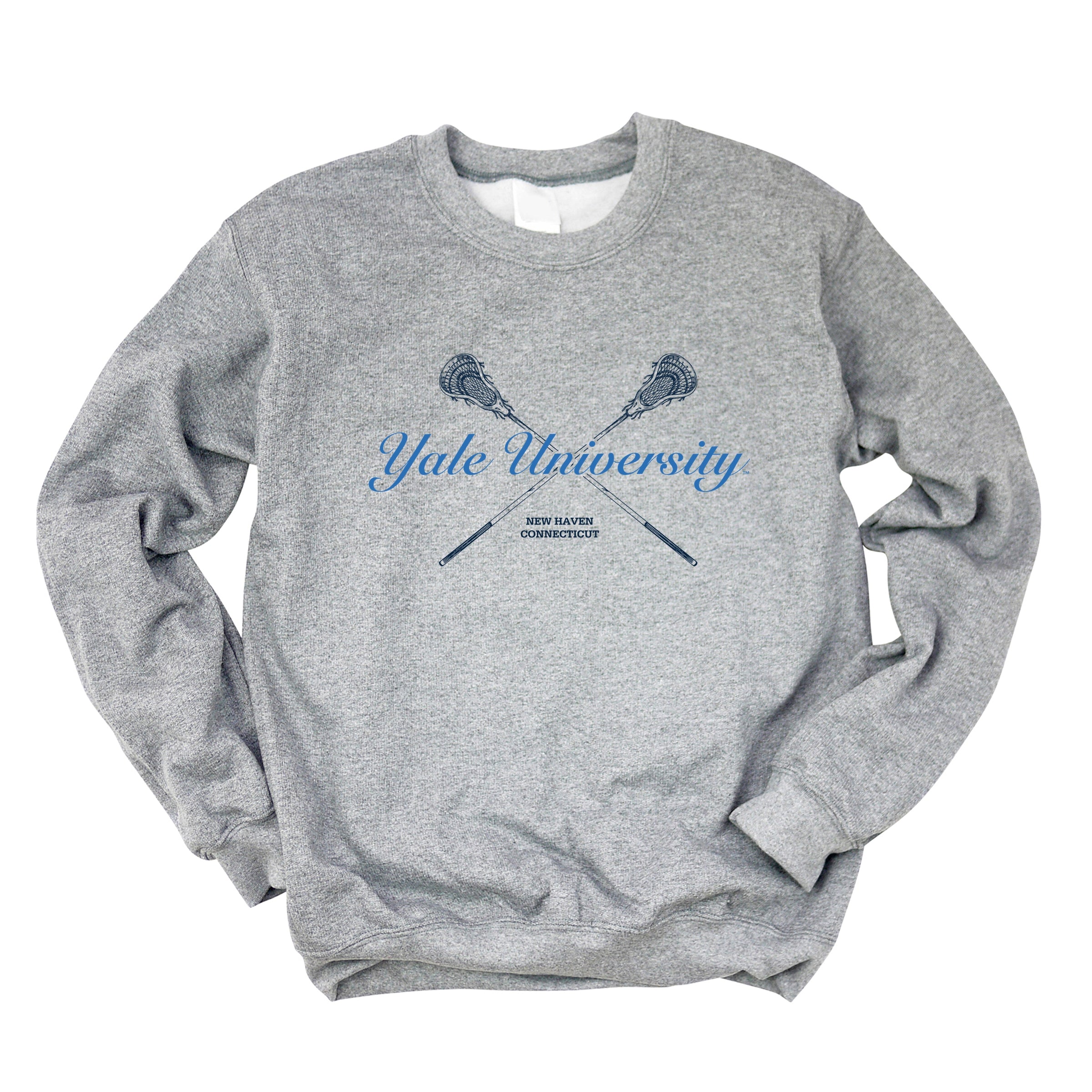Yale University Lacrosse Sticks - Women's Graphic Sweatshirt