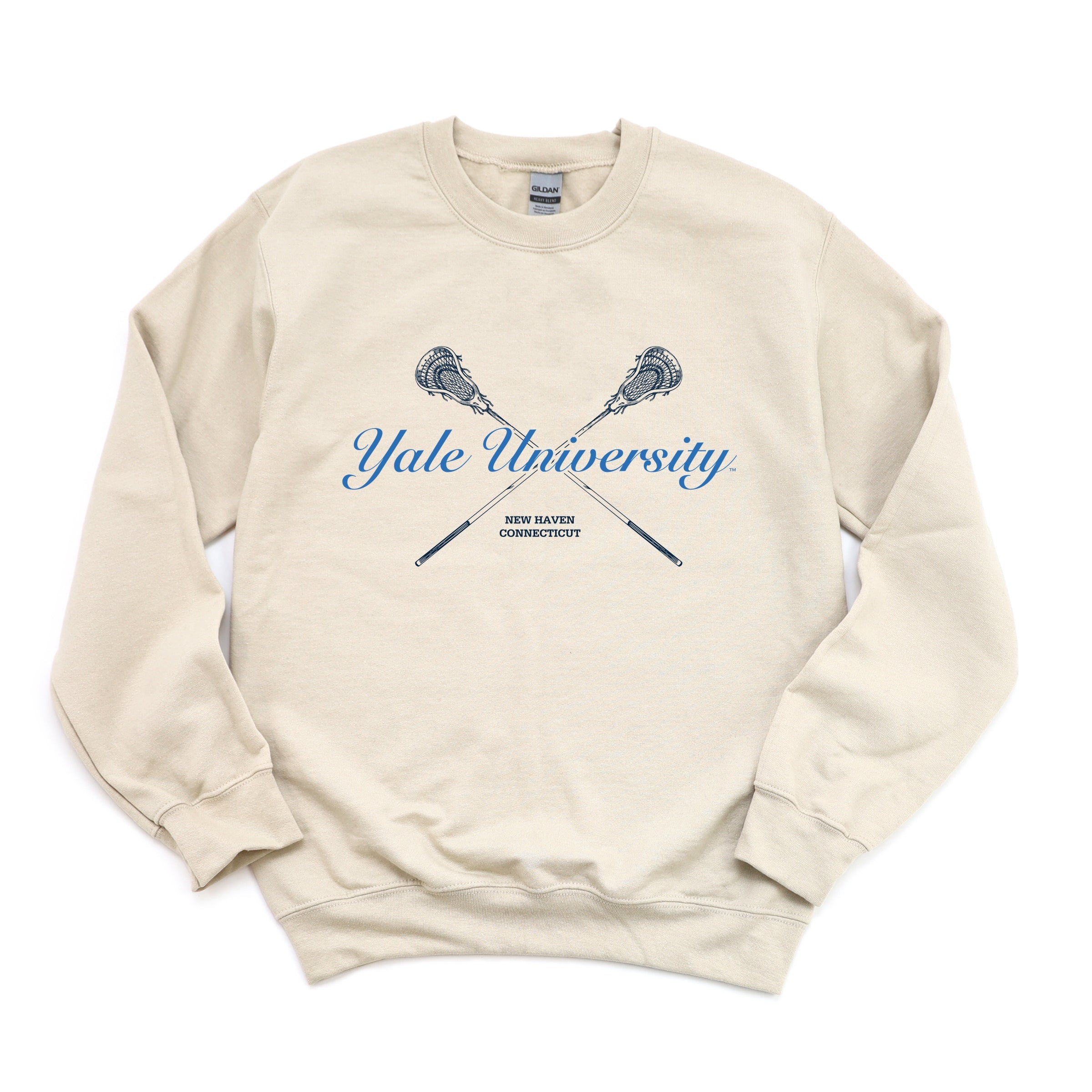 Yale University Lacrosse Sticks - Women's Graphic Sweatshirt
