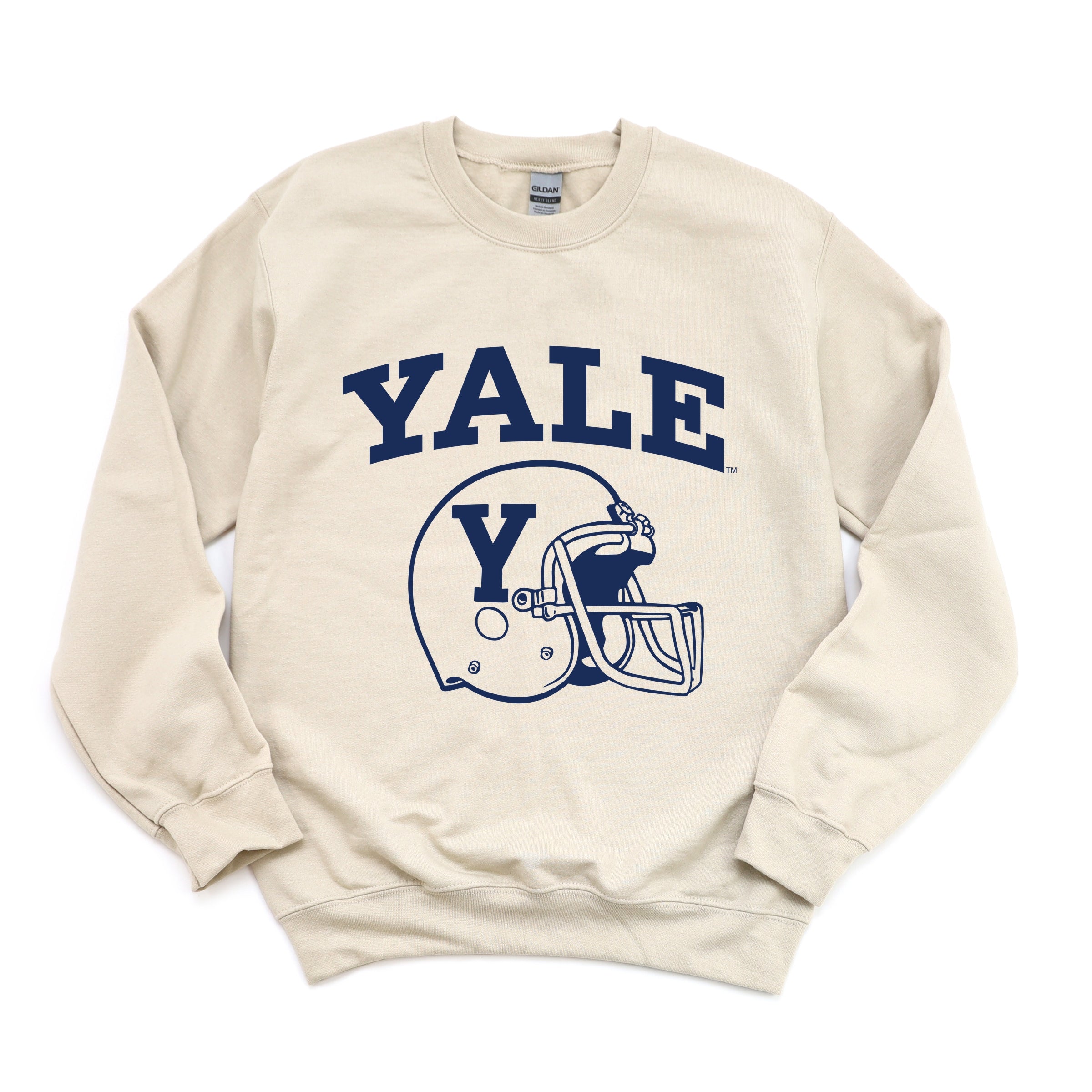 Yale Football Helmet - Women's Graphic Sweatshirt