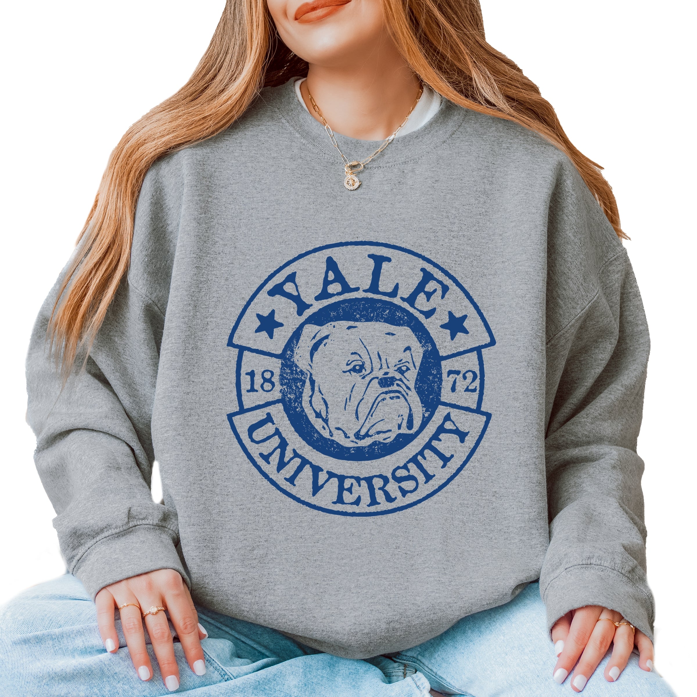 Yale University Bulldog Circle - Women's Graphic Sweatshirt