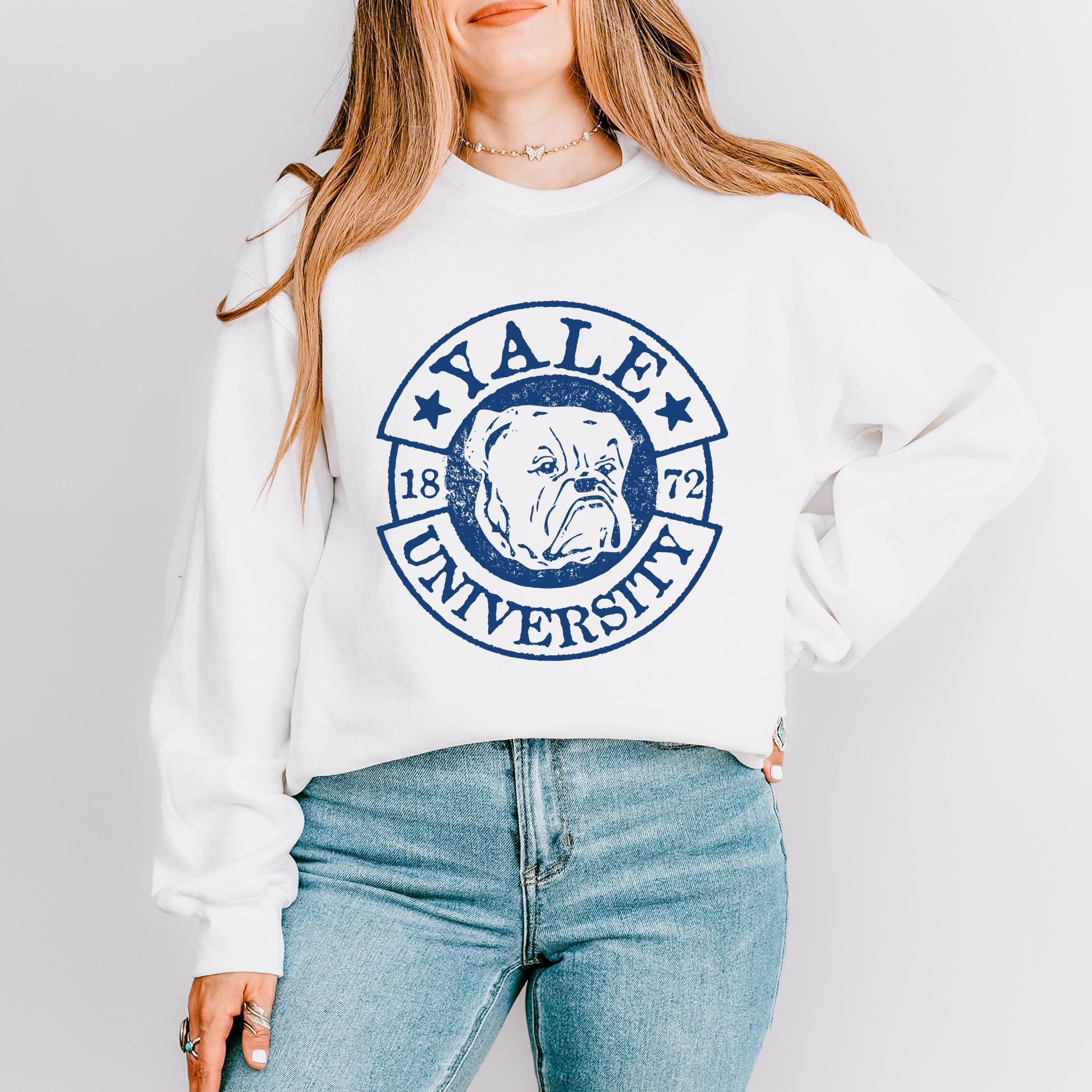 Yale University Bulldog Circle - Women's Graphic Sweatshirt