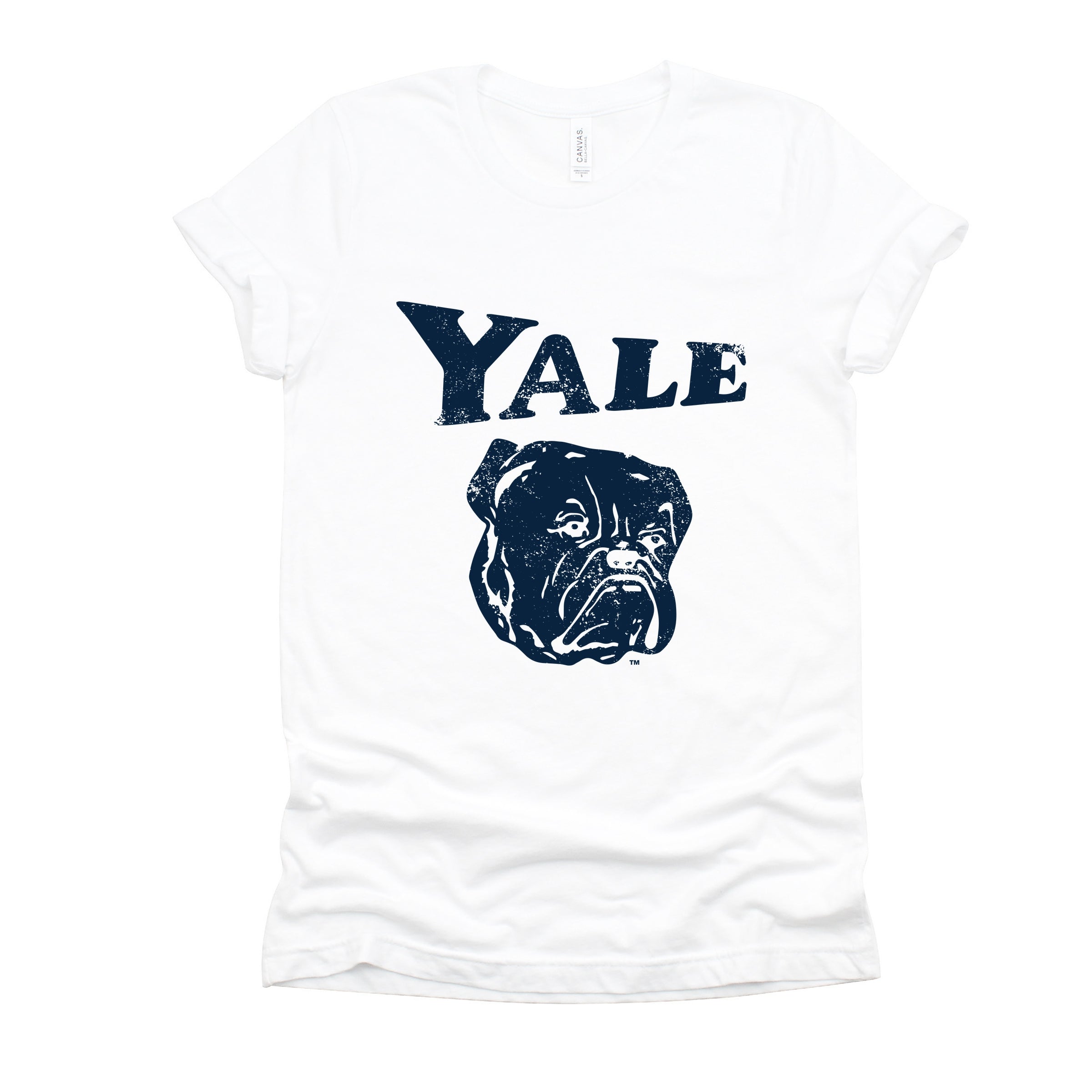 Yale Bulldog Distressed - Women's Short Sleeve Graphic T-Shirt