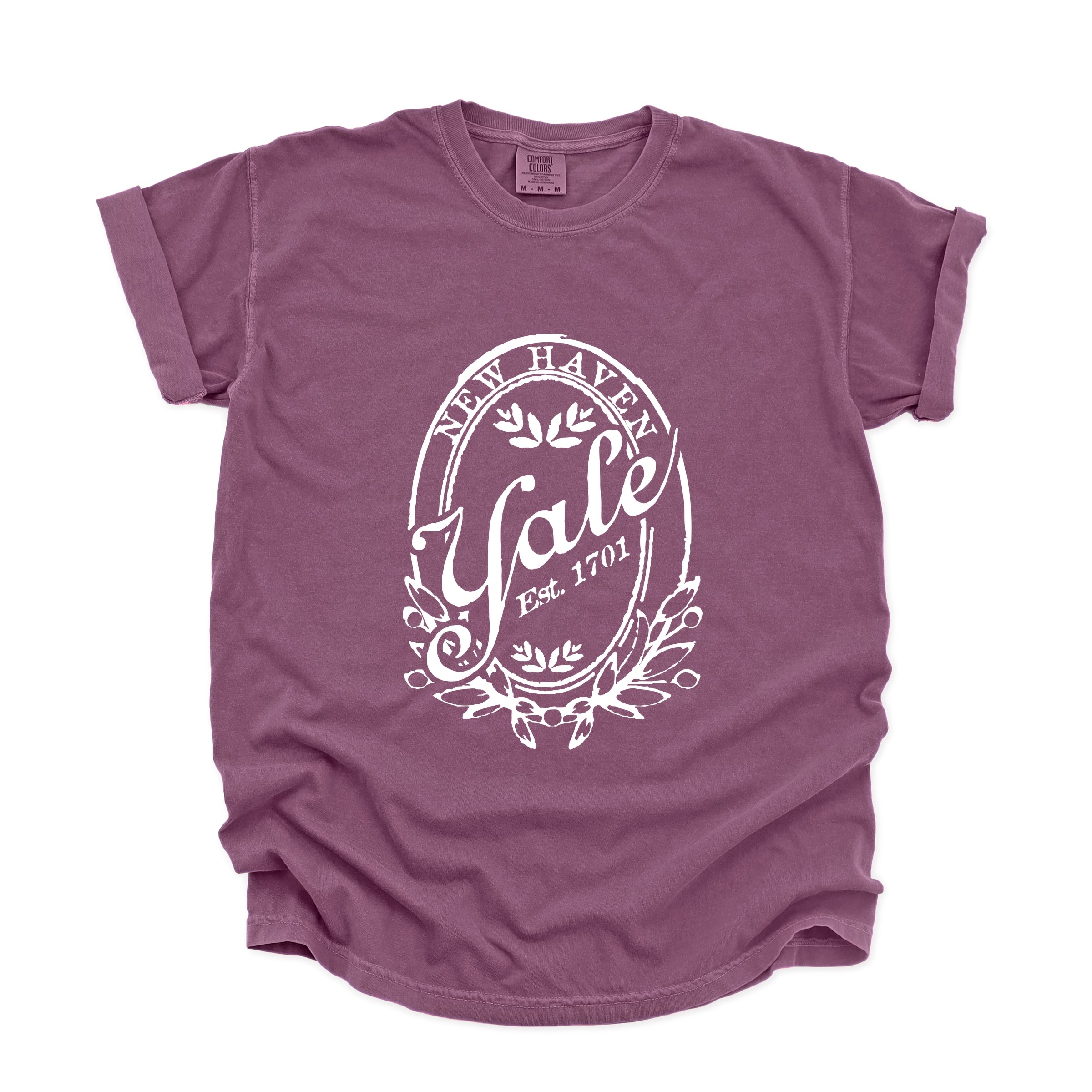 Yale New Haven Oval - Women's Garment Dyed Graphic T-Shirt