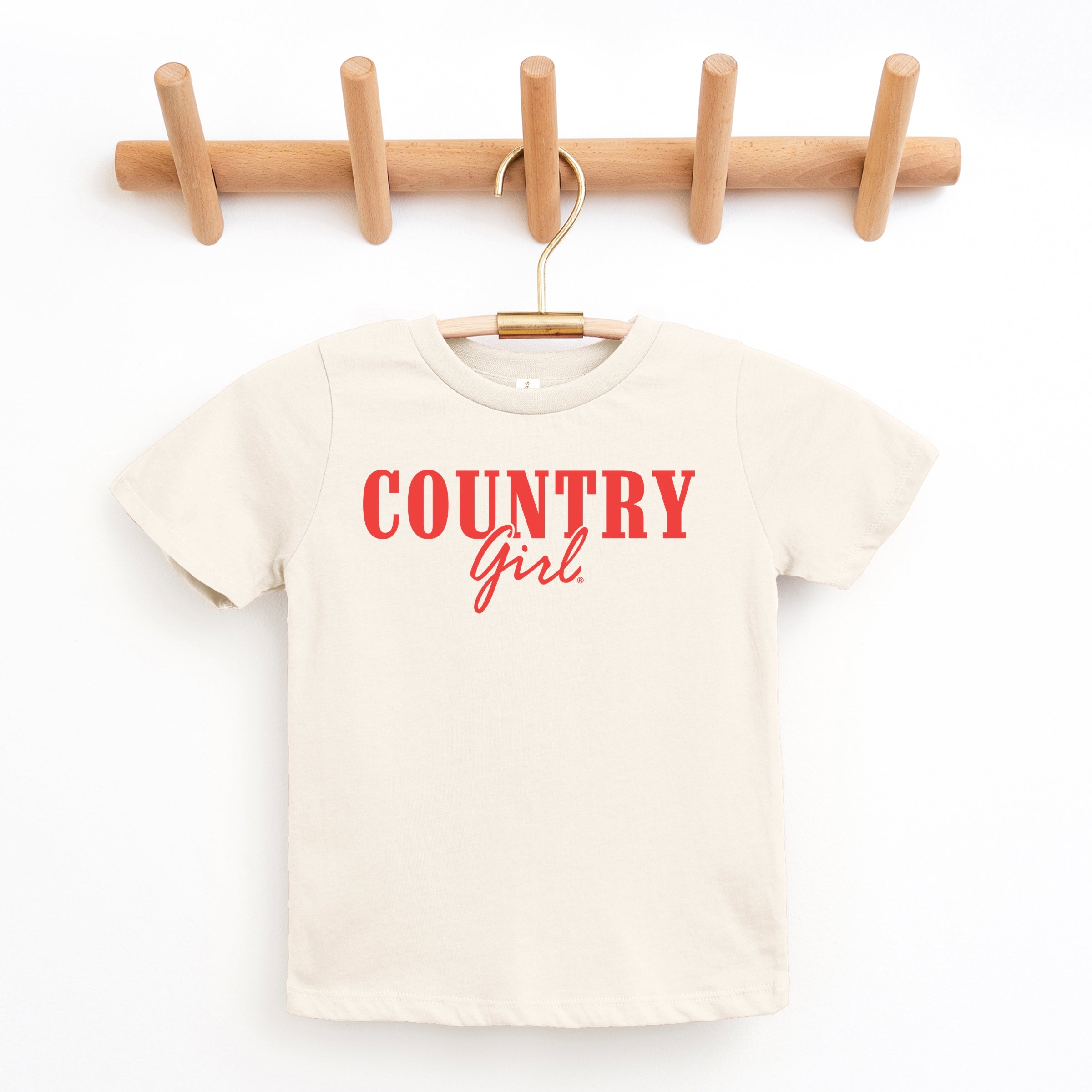 Country Girl Puff Print - Youth Short Sleeve Graphic T-Shirt
