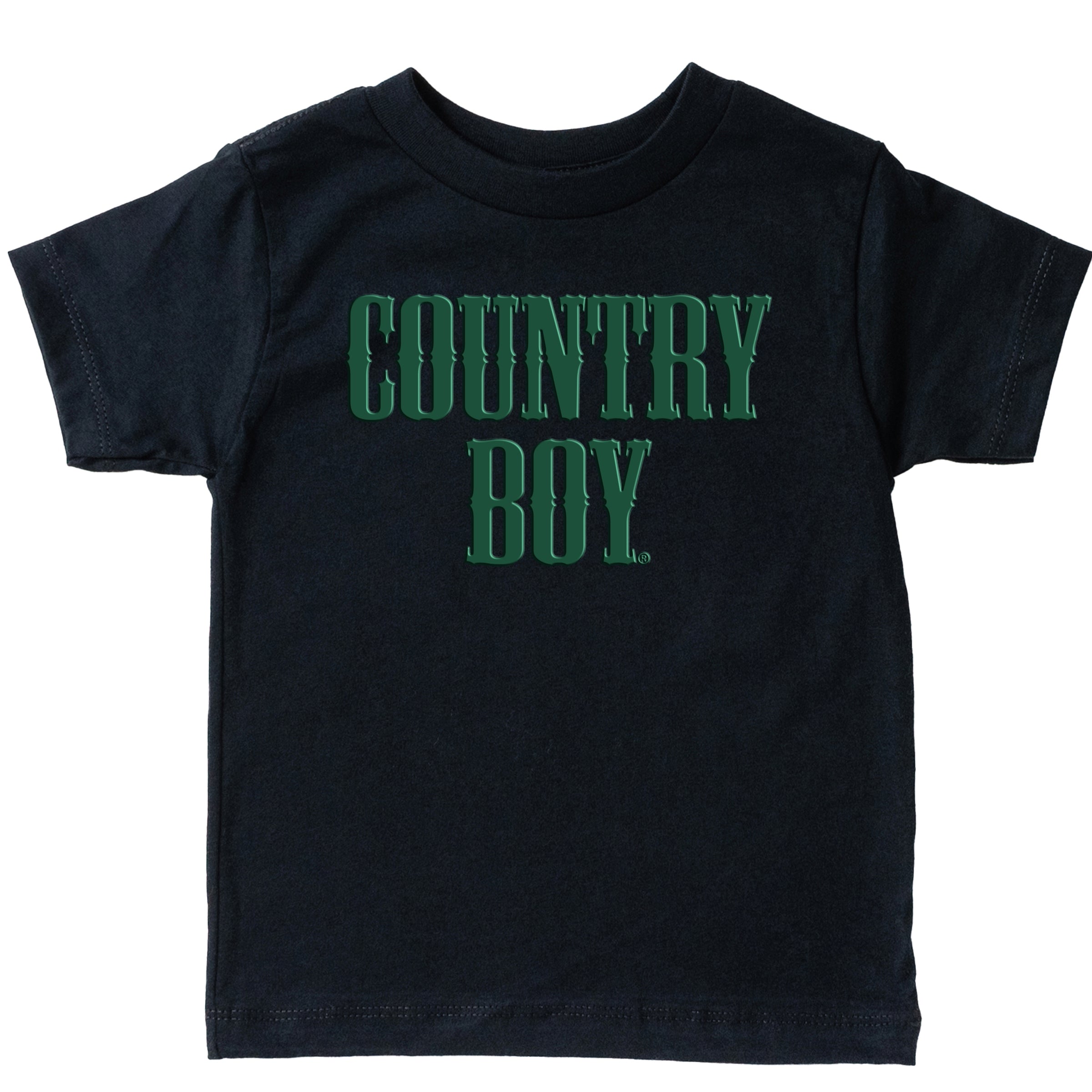 Country Boy Puff Print - Youth Short Sleeve Graphic T-Shirt and Toddler Short Sleeve Graphic T-Shirt
