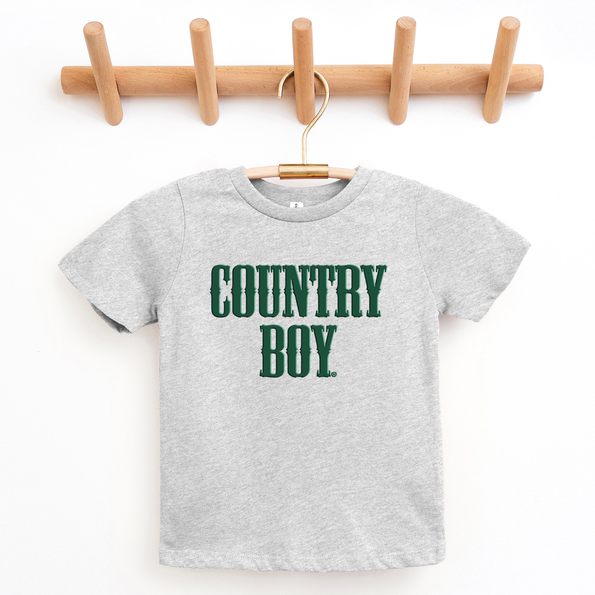Country Boy Puff Print - Youth Short Sleeve Graphic T-Shirt and Toddler Short Sleeve Graphic T-Shirt
