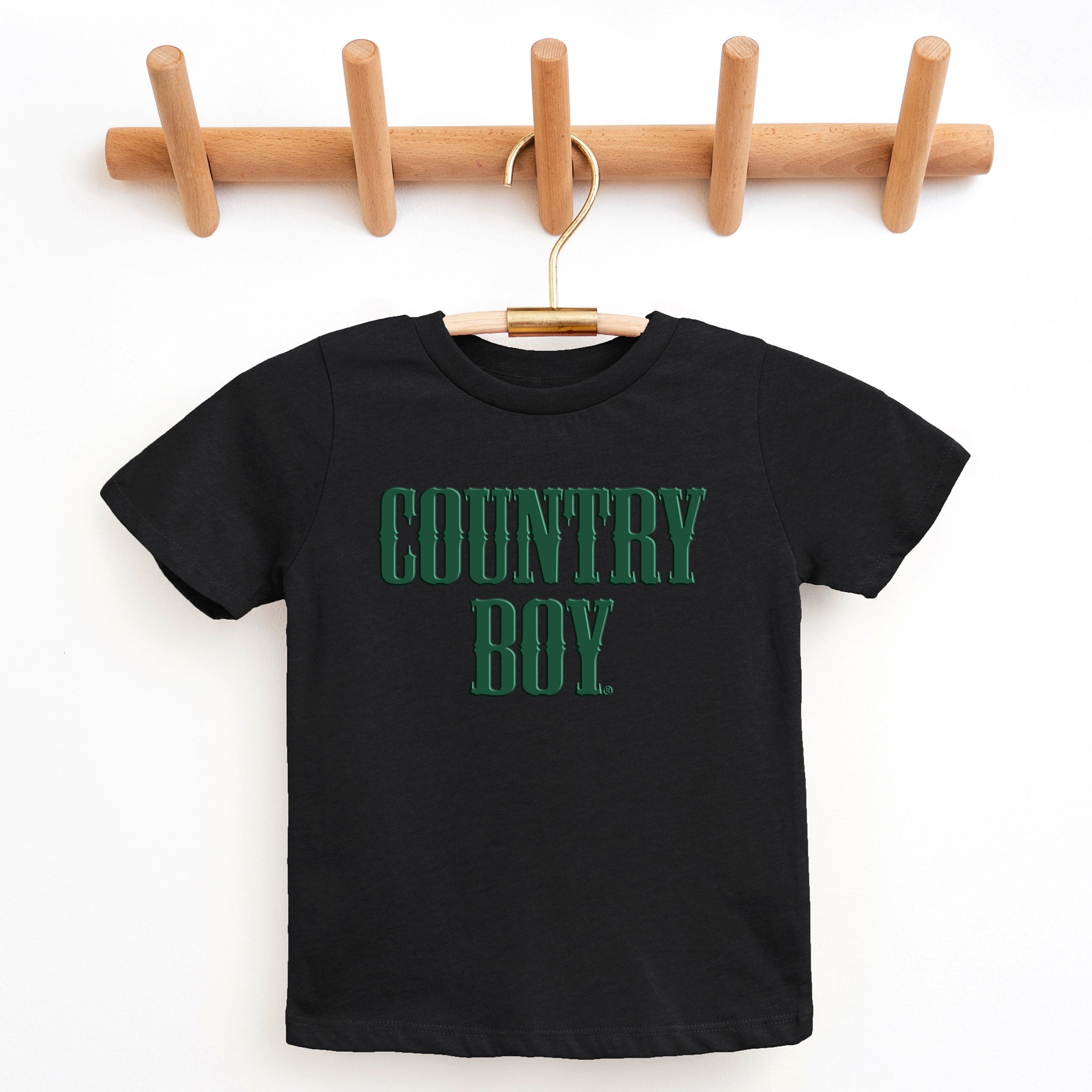 Country Boy Puff Print - Youth Short Sleeve Graphic T-Shirt and Toddler Short Sleeve Graphic T-Shirt