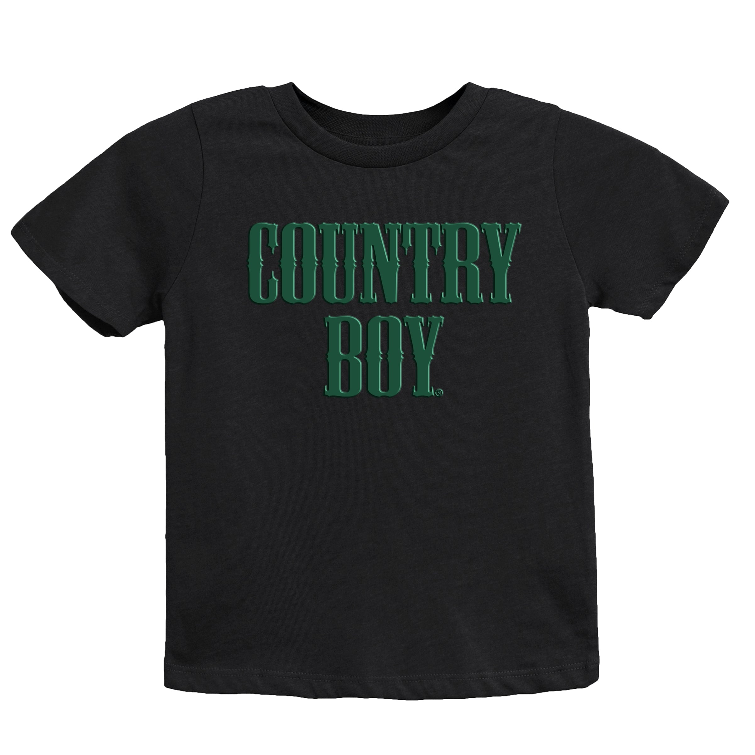 Country Boy Puff Print - Youth Short Sleeve Graphic T-Shirt and Toddler Short Sleeve Graphic T-Shirt