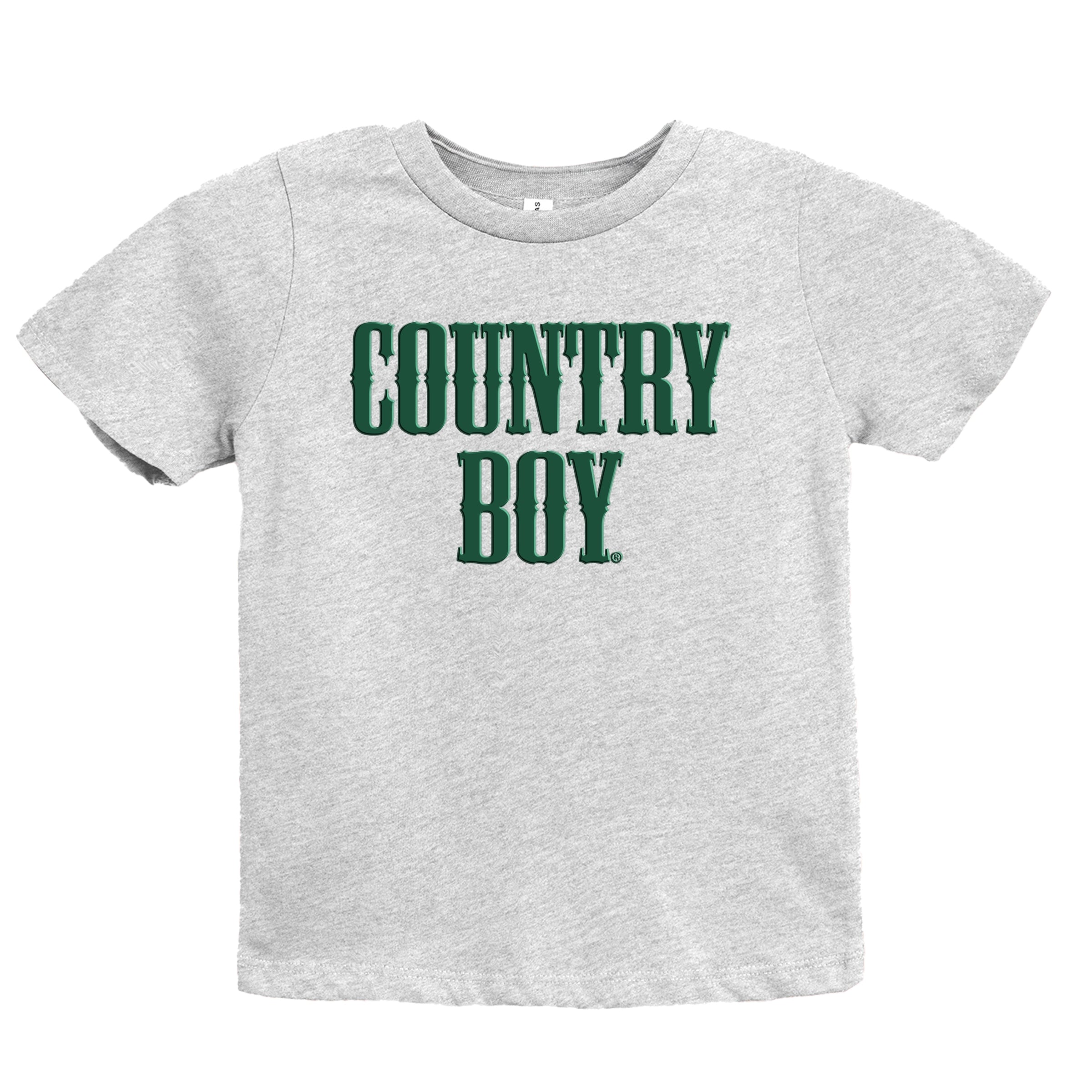 Country Boy Puff Print - Youth Short Sleeve Graphic T-Shirt and Toddler Short Sleeve Graphic T-Shirt