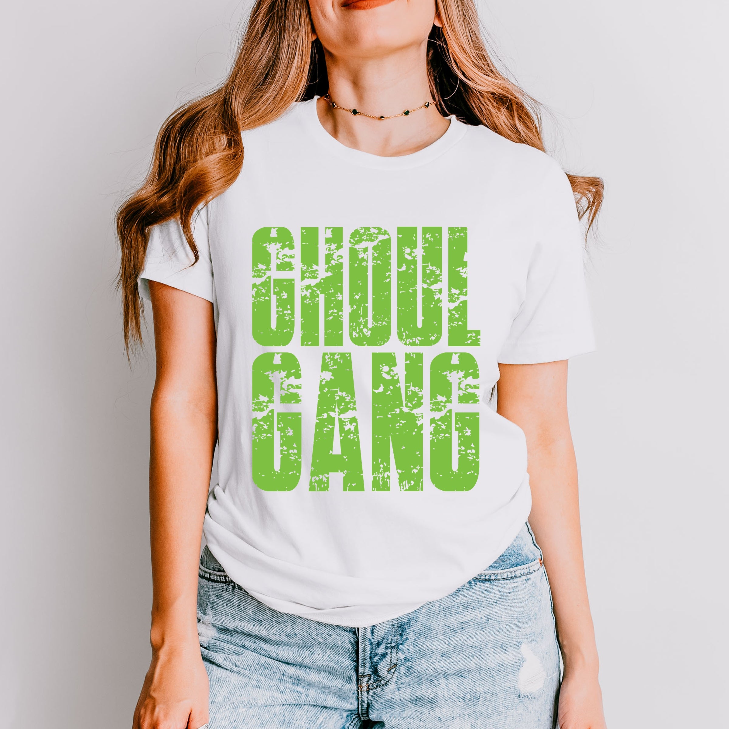 Ghoul Gang Block Distressed - Women's Short Sleeve Graphic T-Shirt