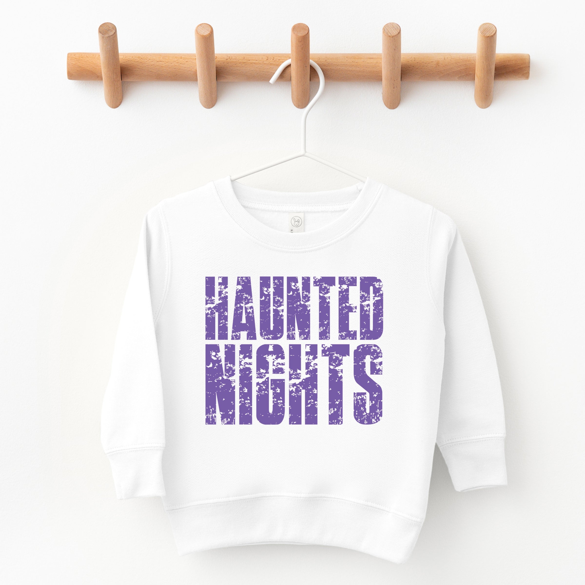 Haunted Nights Block Distressed - Toddler Graphic Sweatshirt
