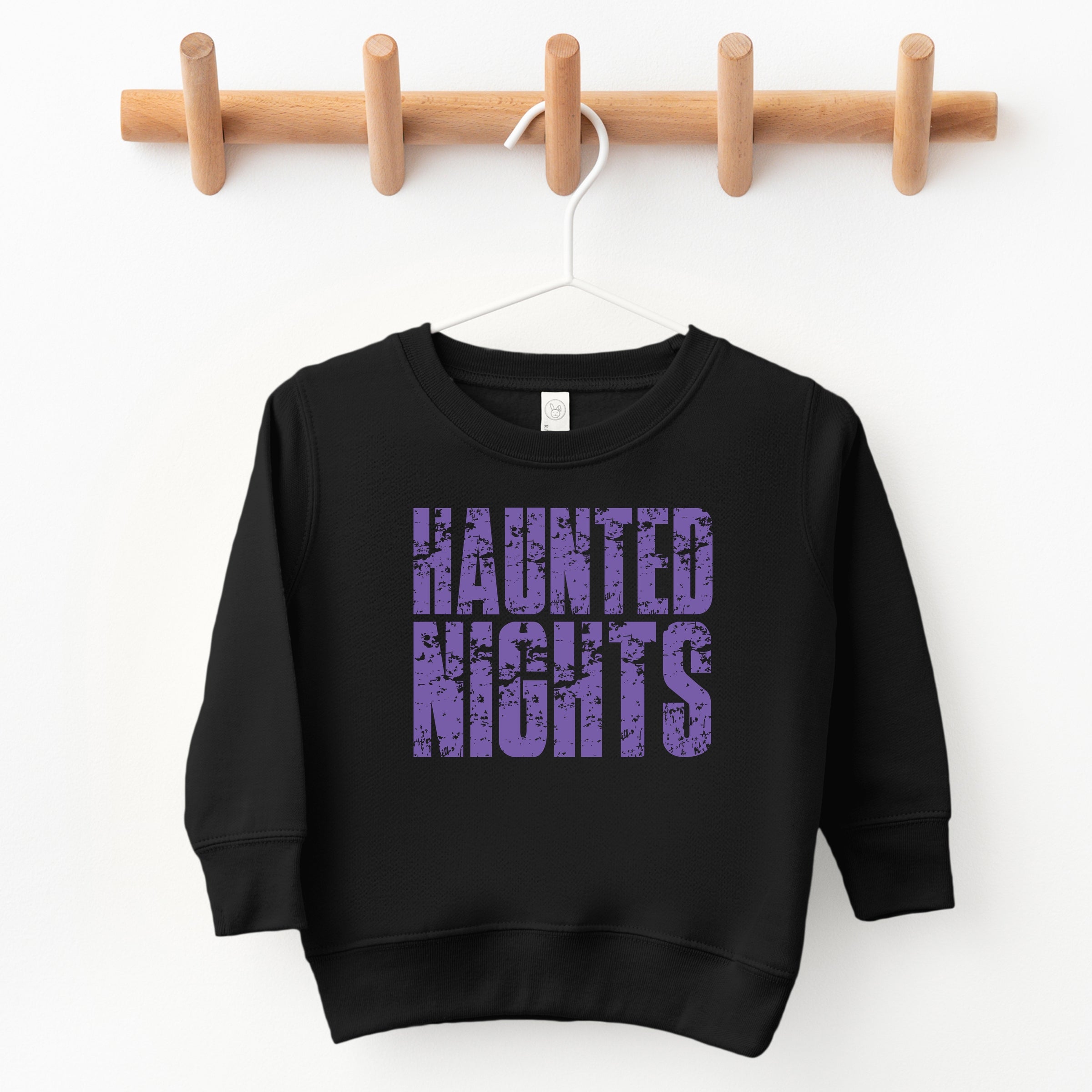 Haunted Nights Block Distressed - Toddler Graphic Sweatshirt