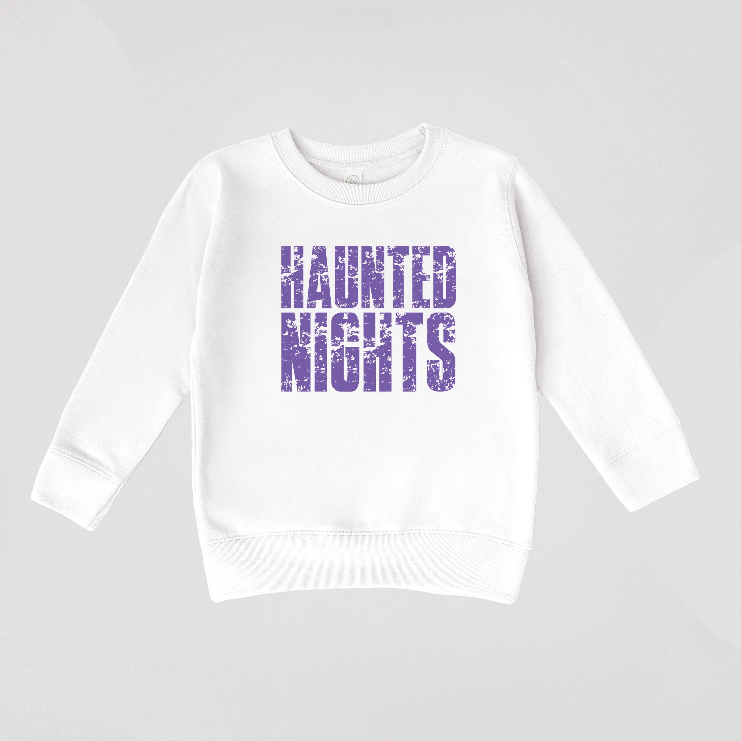 Haunted Nights Block Distressed - Toddler Graphic Sweatshirt