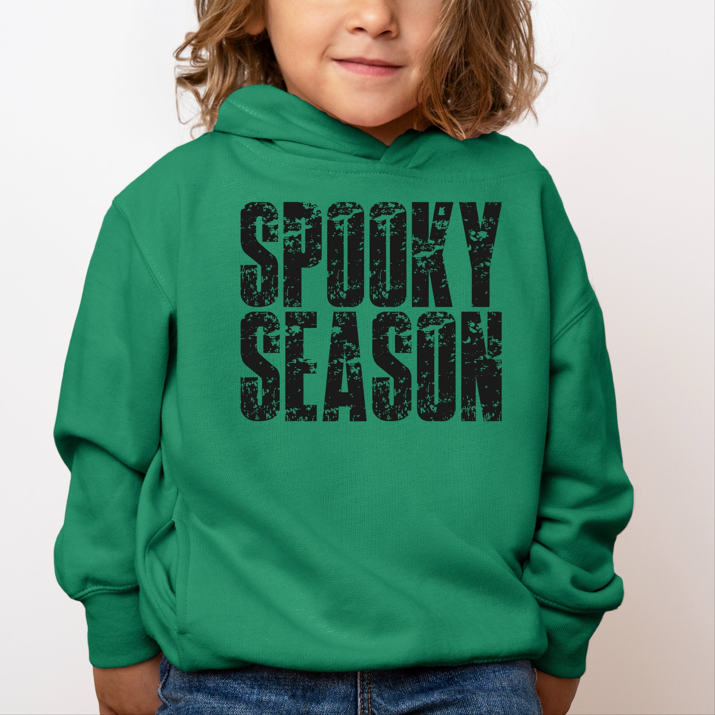 Spooky Season Block Distressed - Toddler Hoodie