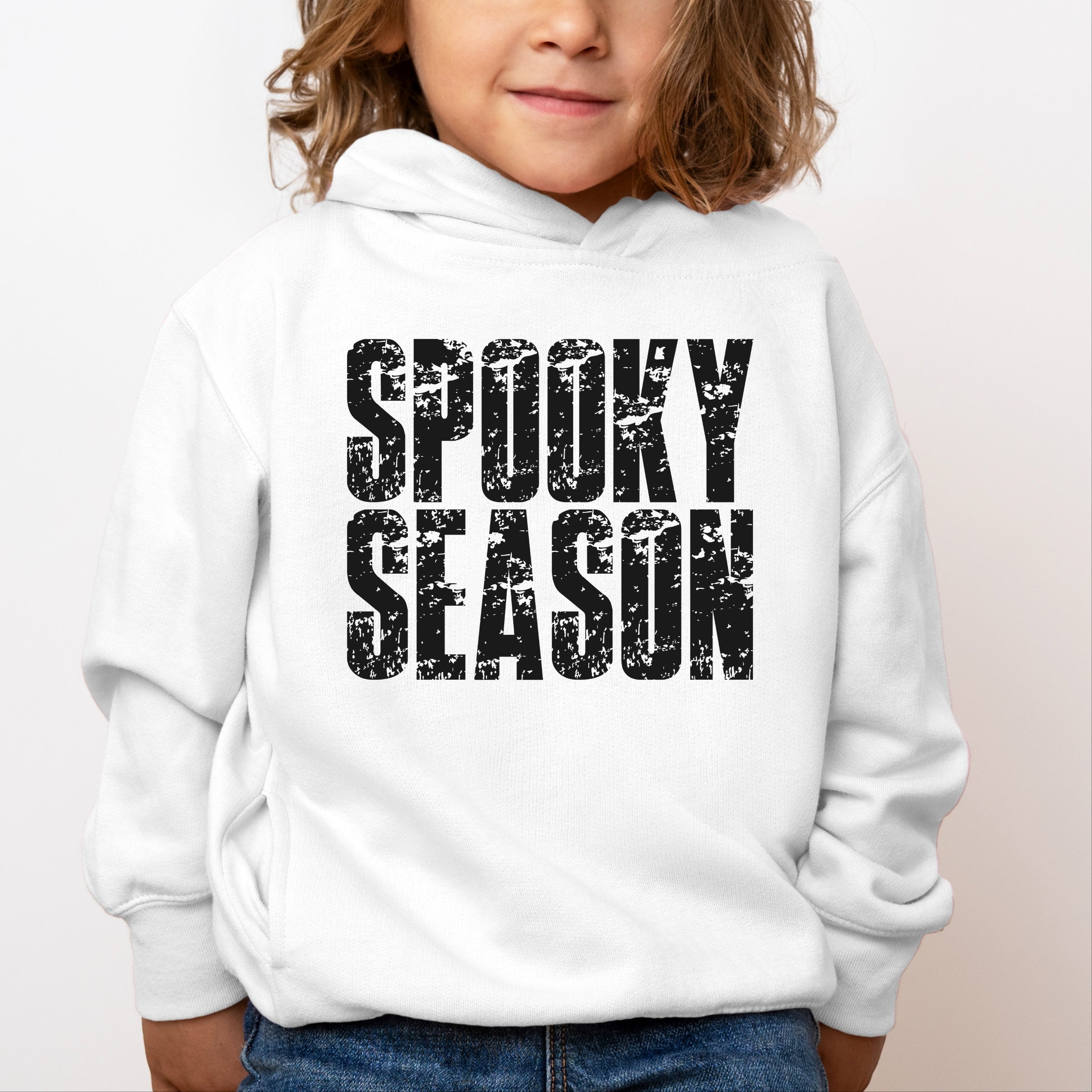 Spooky Season Block Distressed - Toddler Hoodie