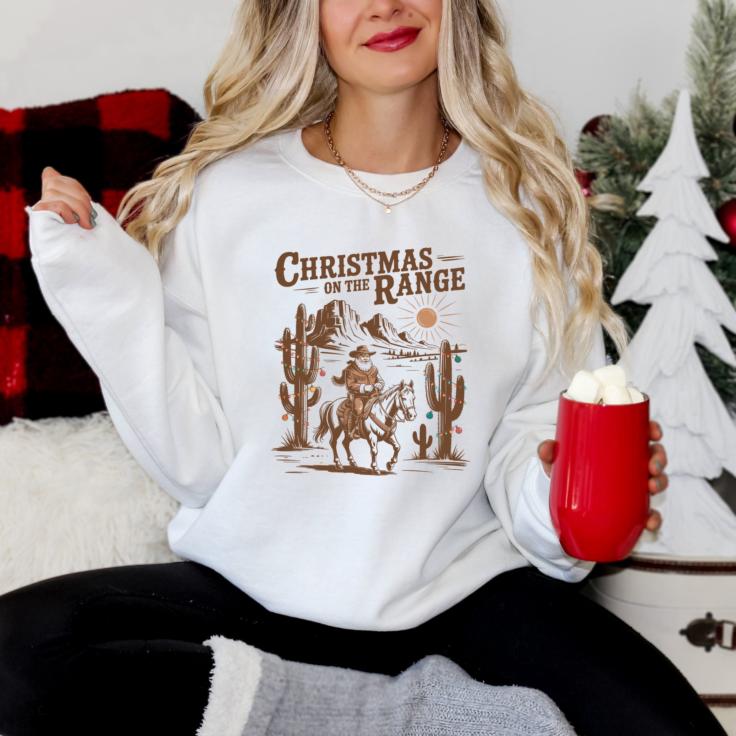 Christmas on the Range - Women's Graphic Sweatshirt