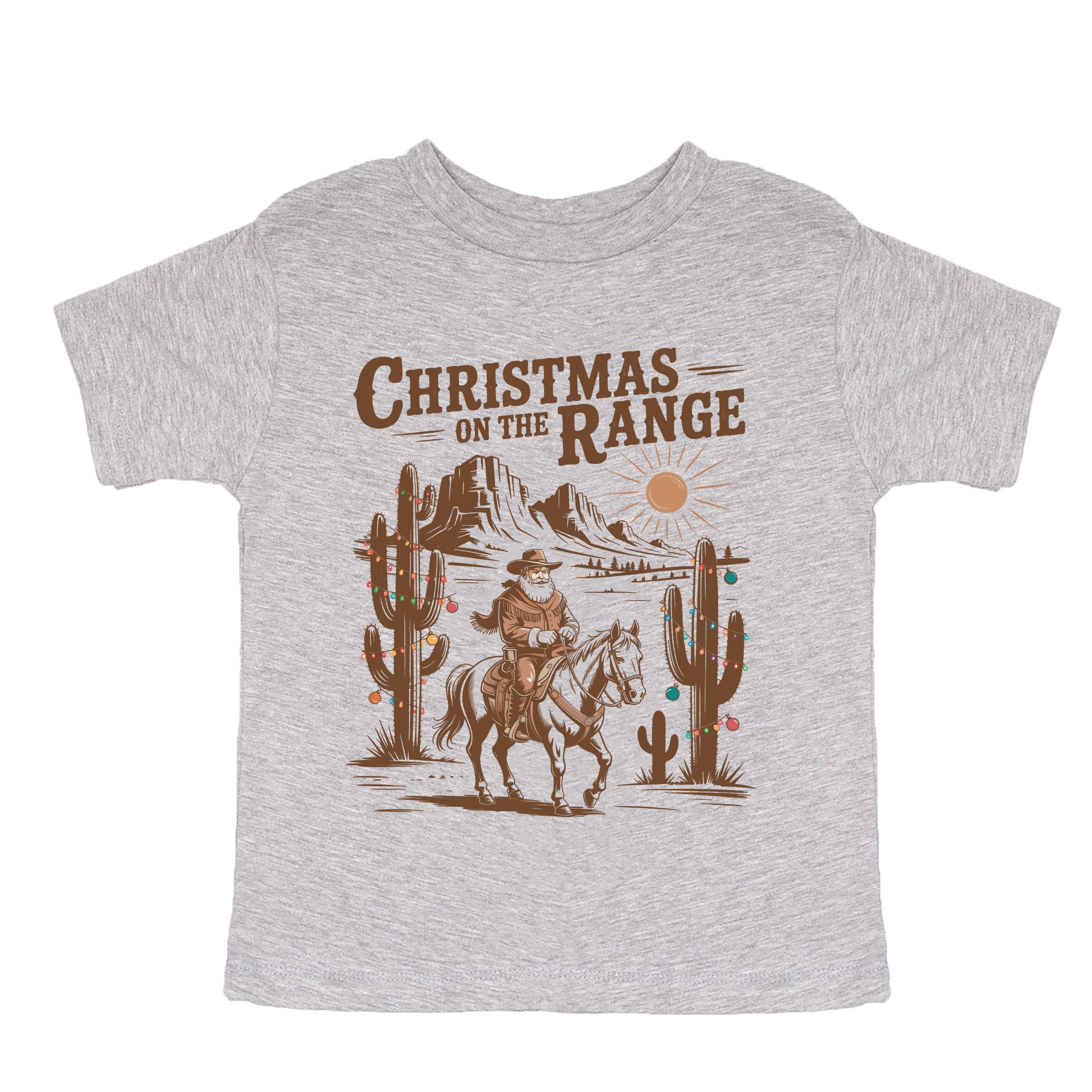 Christmas on the Range - Youth Short Sleeve Graphic T-Shirt and Toddler Short Sleeve Graphic T-Shirt