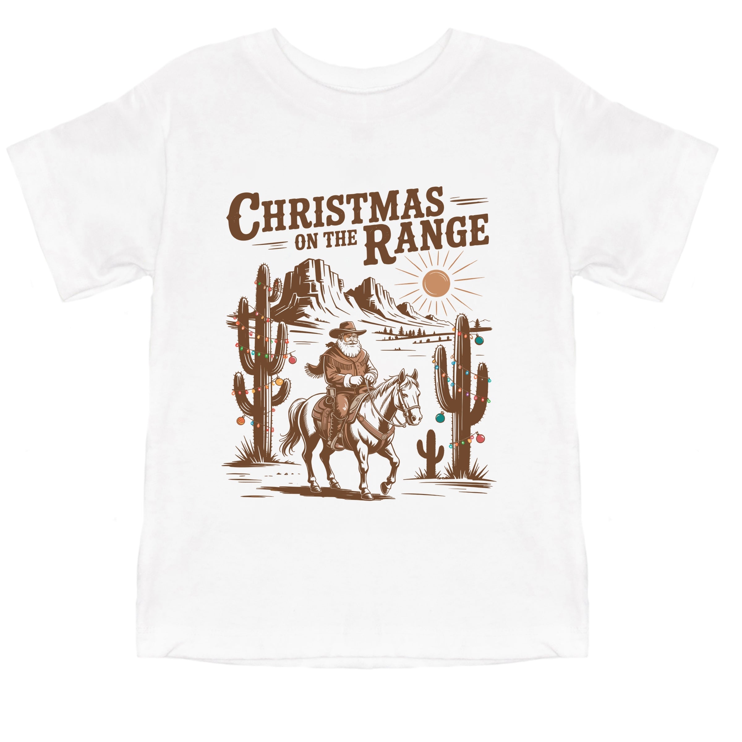 Christmas on the Range - Youth Short Sleeve Graphic T-Shirt and Toddler Short Sleeve Graphic T-Shirt