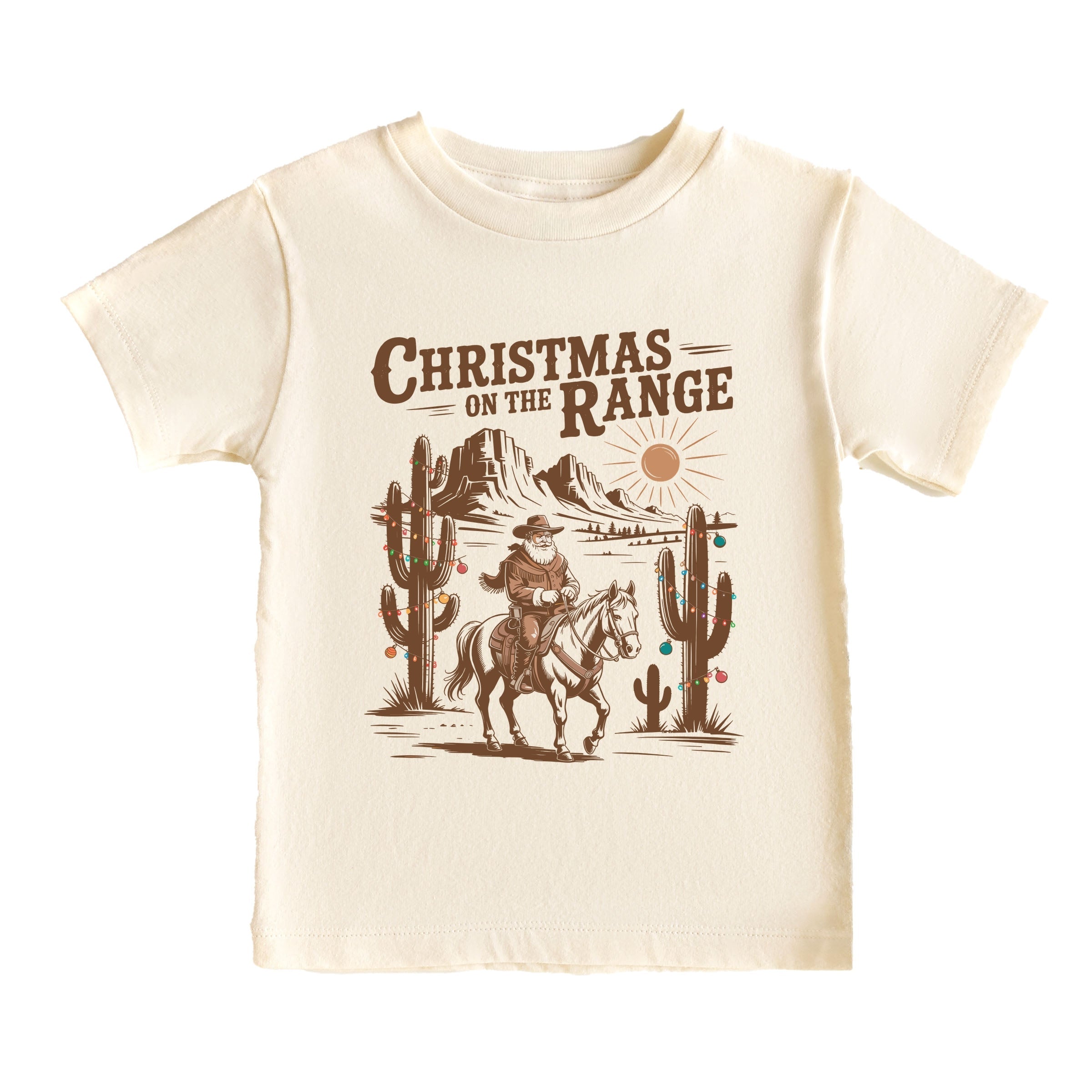 Christmas on the Range - Youth Short Sleeve Graphic T-Shirt and Toddler Short Sleeve Graphic T-Shirt