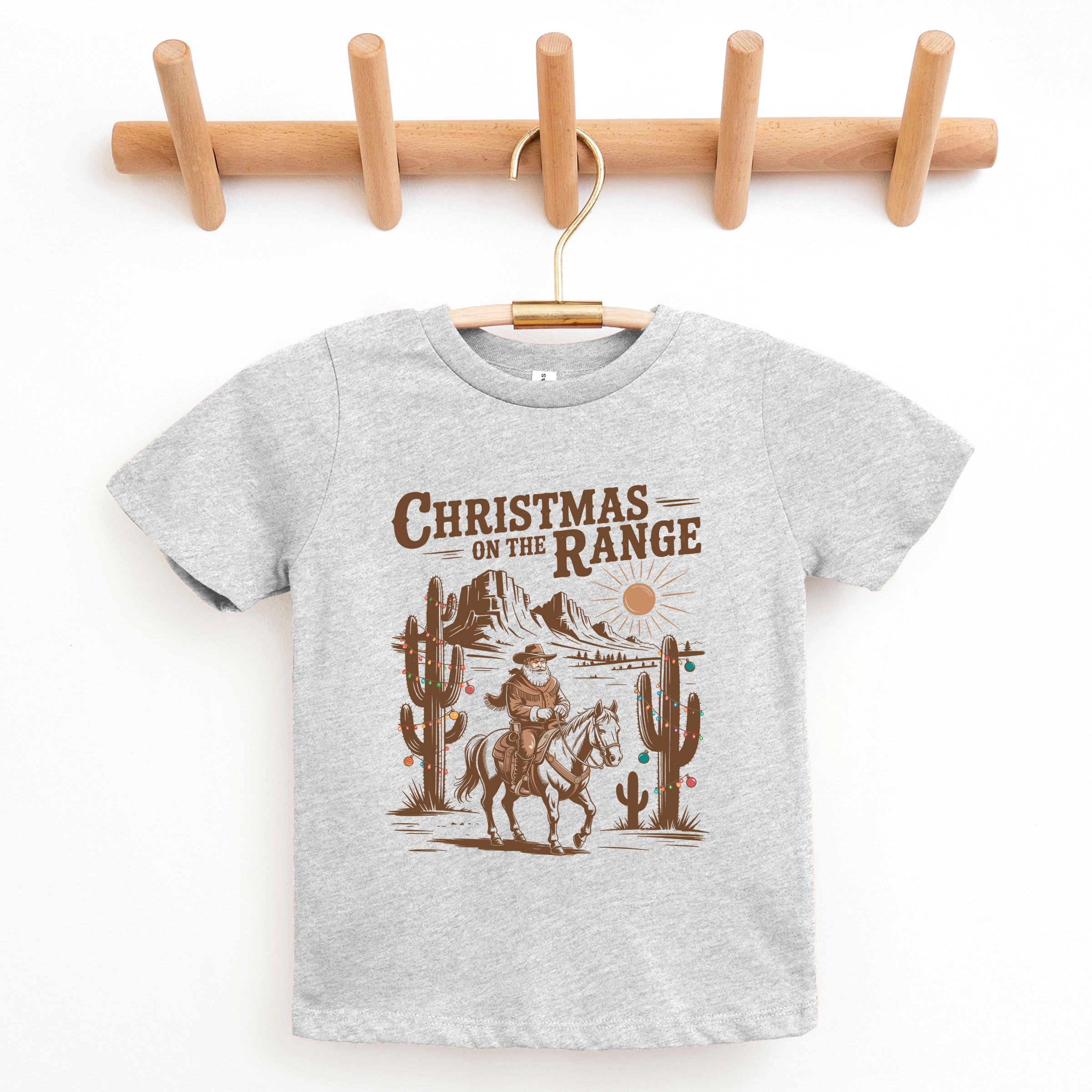 Christmas on the Range - Youth Short Sleeve Graphic T-Shirt and Toddler Short Sleeve Graphic T-Shirt