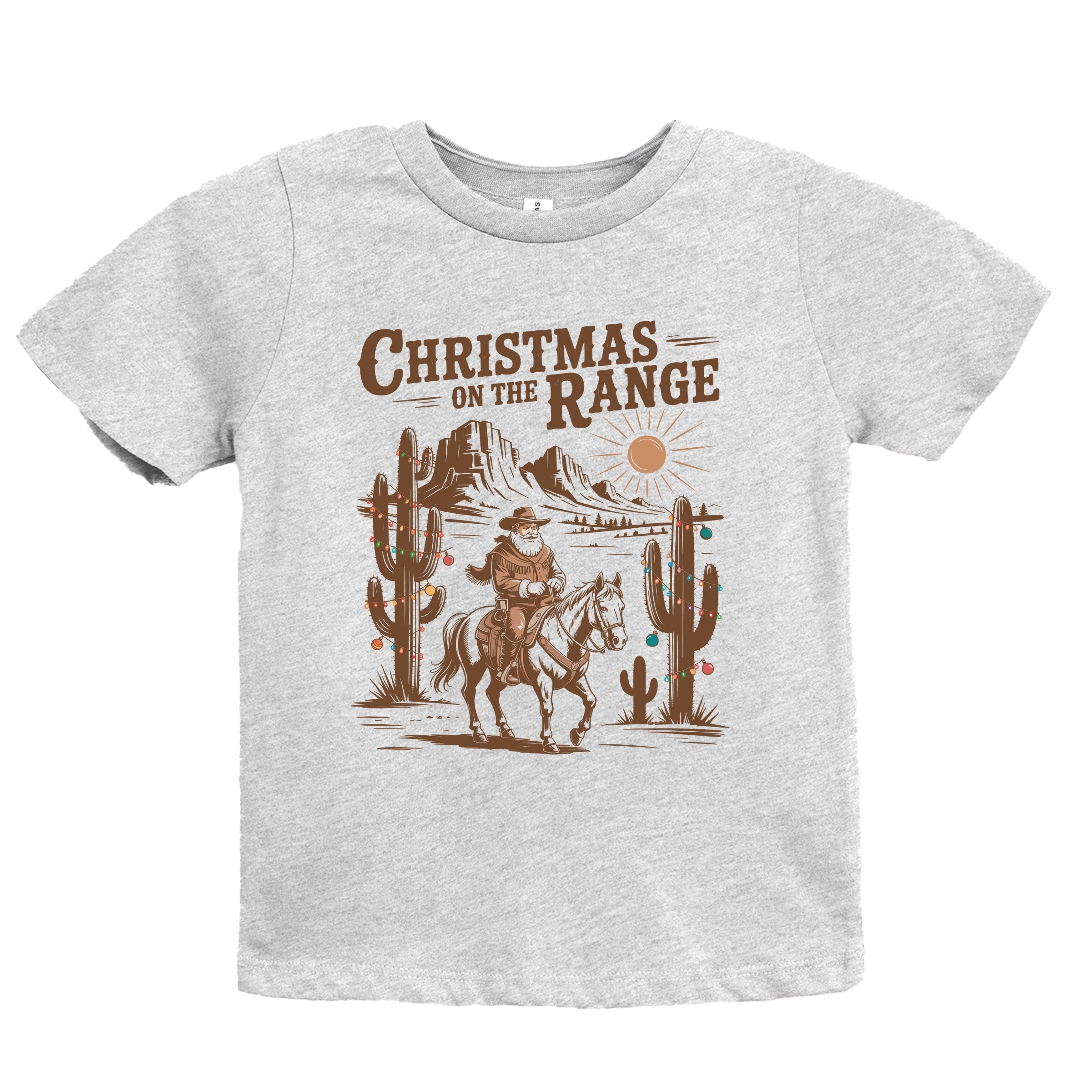 Christmas on the Range - Youth Short Sleeve Graphic T-Shirt and Toddler Short Sleeve Graphic T-Shirt