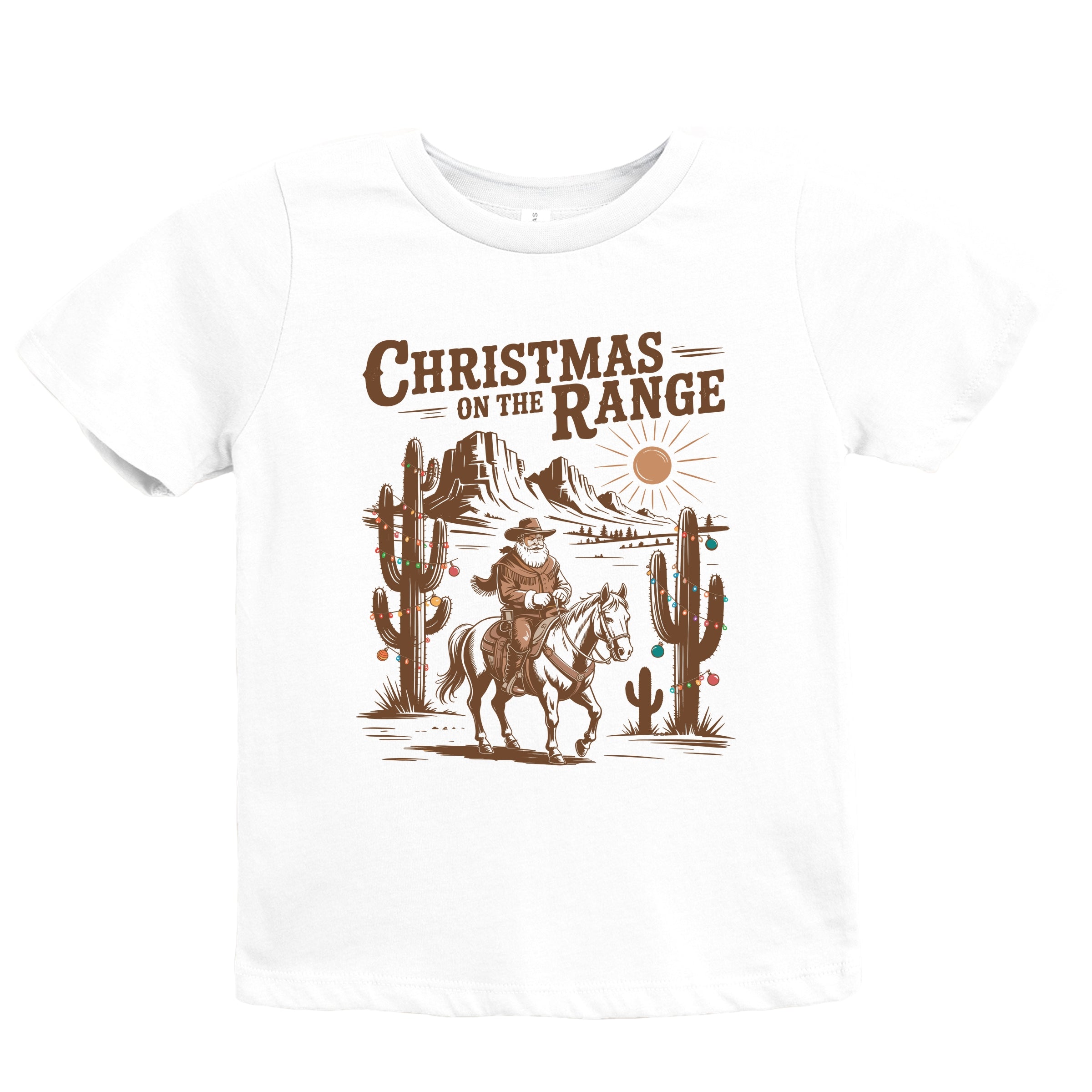 Christmas on the Range - Youth Short Sleeve Graphic T-Shirt and Toddler Short Sleeve Graphic T-Shirt