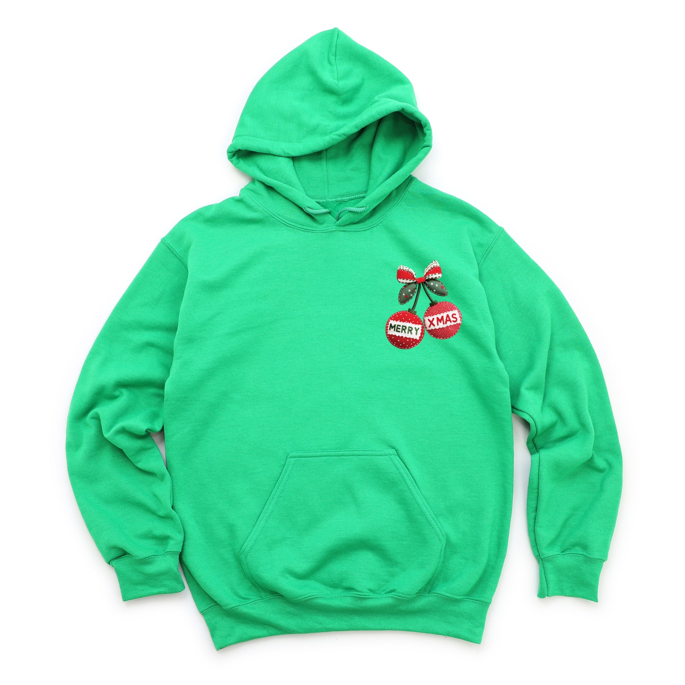 Merry Xmas Ornament Quilted Print - Women's Graphic Hoodie