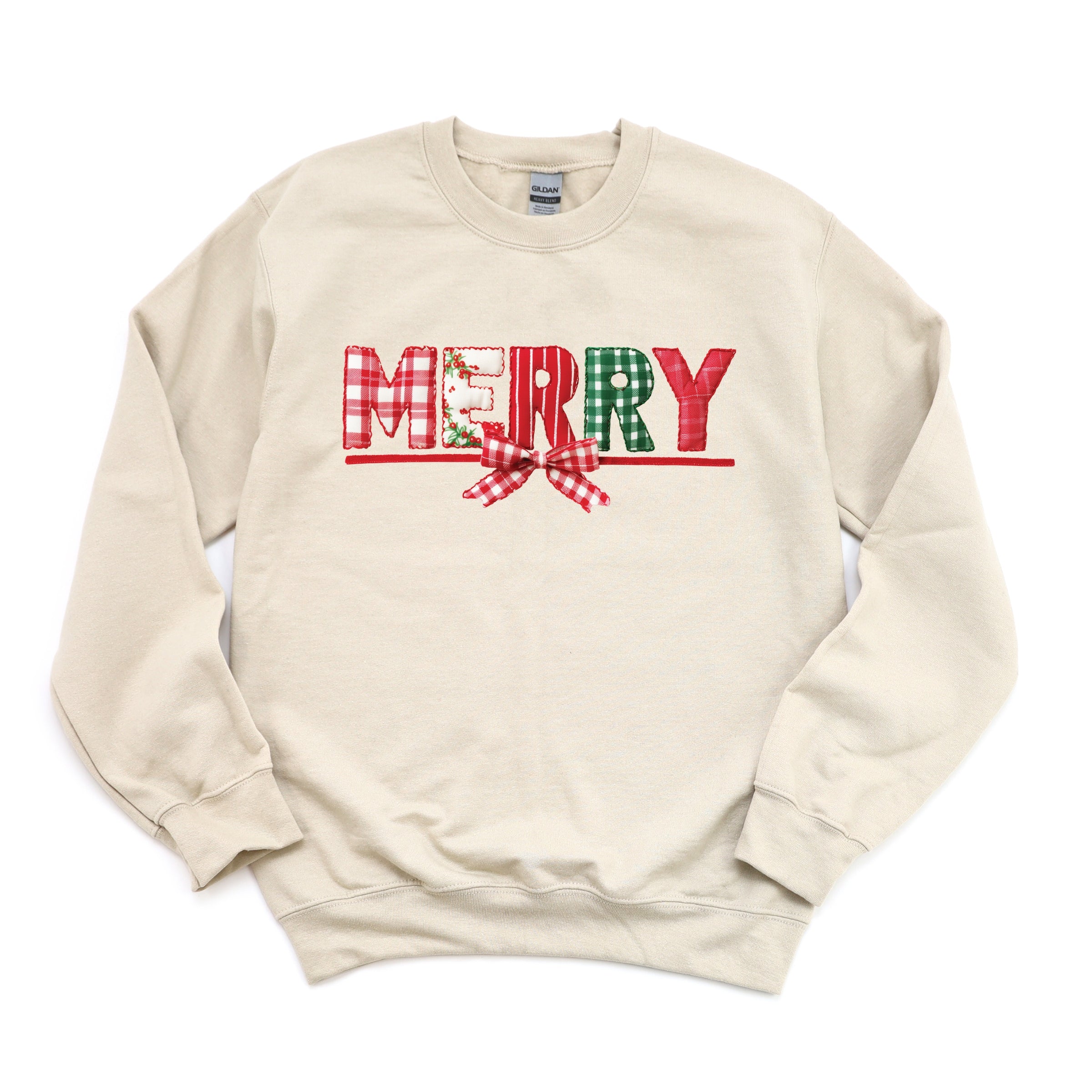Merry Pattern Quilted Print - Women's Graphic Sweatshirt