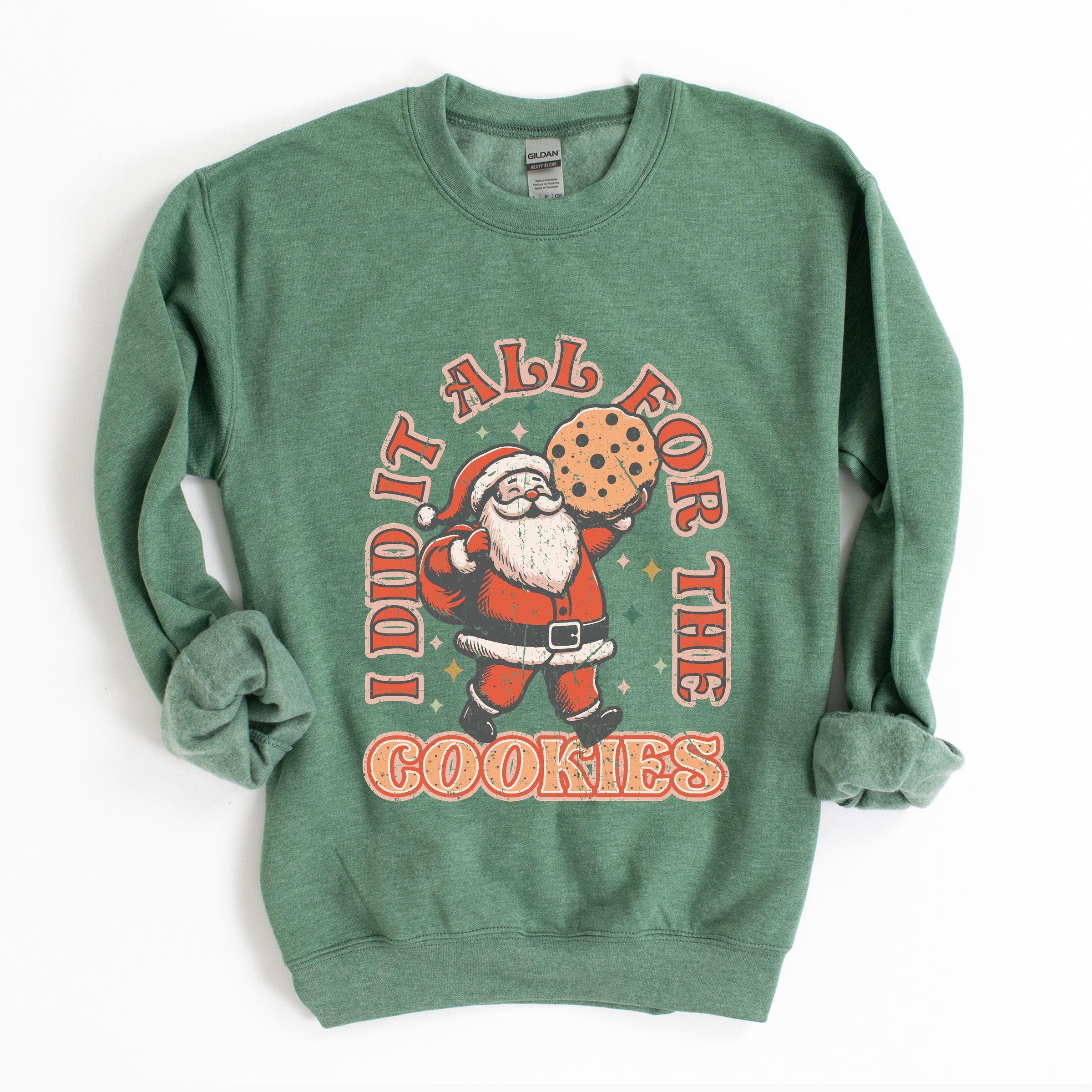 I Did It All For The Cookies Santa - Women's Graphic Sweatshirt