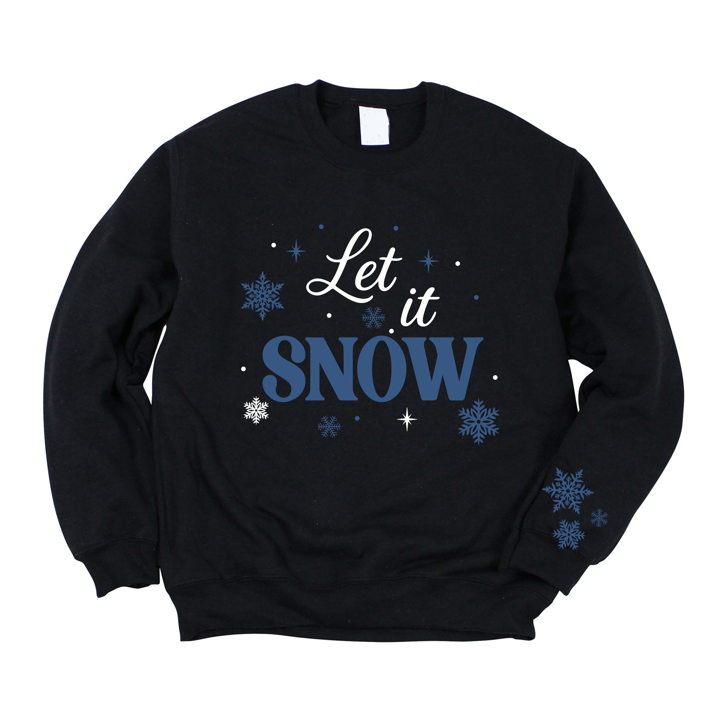 Let It Snow Snowflakes - Women's Graphic Sweatshirt