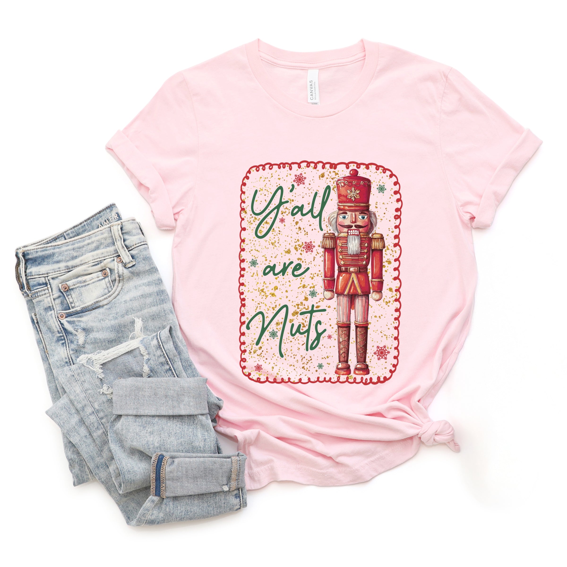 Y'all Are Nuts Nutcracker - Women's Short Sleeve Graphic T-Shirt