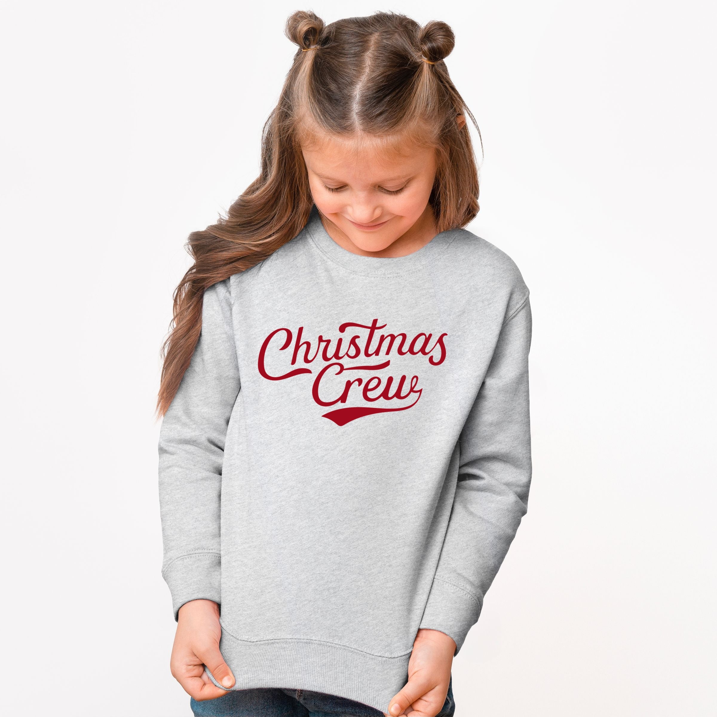 Christmas Crew Cursive - Youth Graphic Sweatshirt