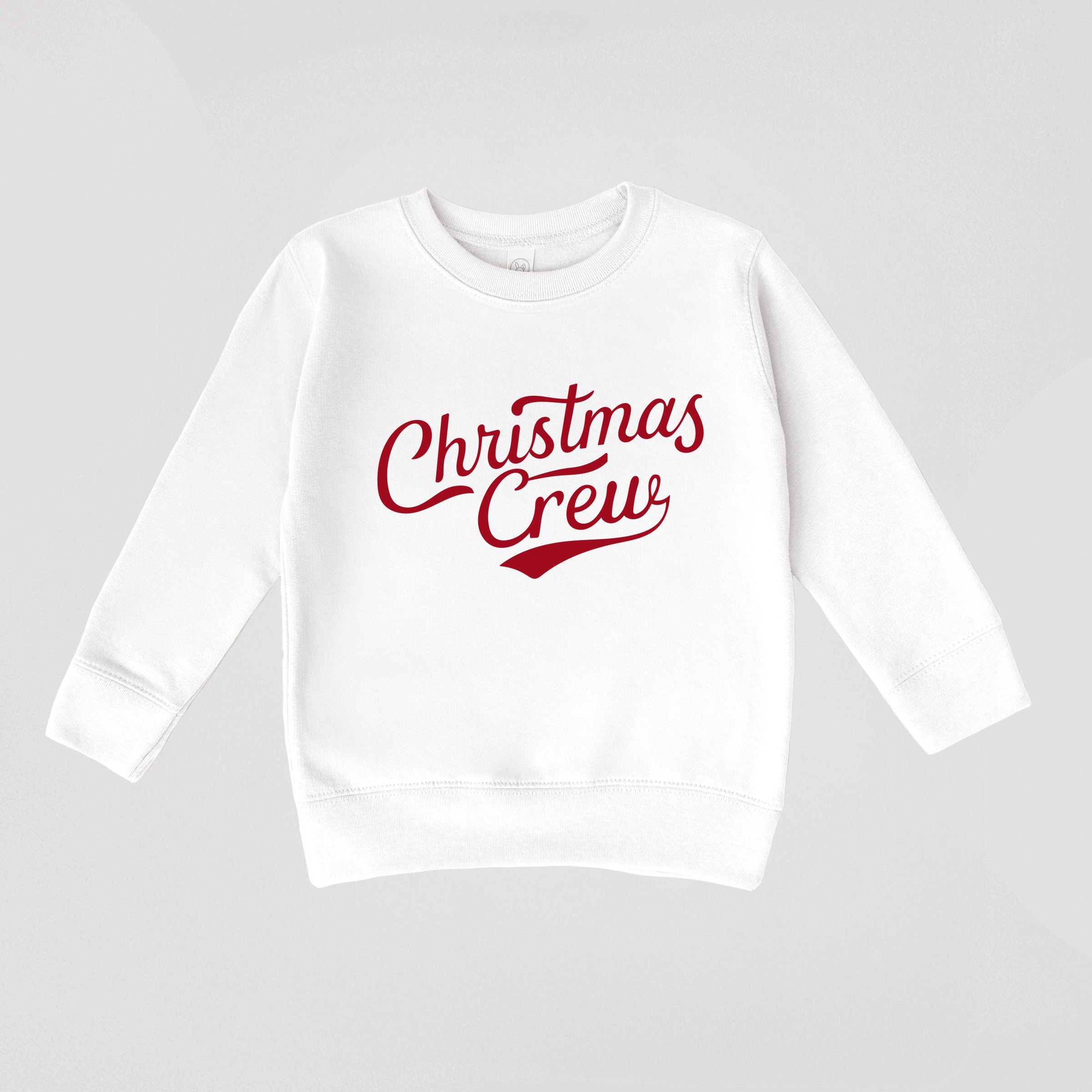 Christmas Crew Cursive - Toddler Graphic Sweatshirt