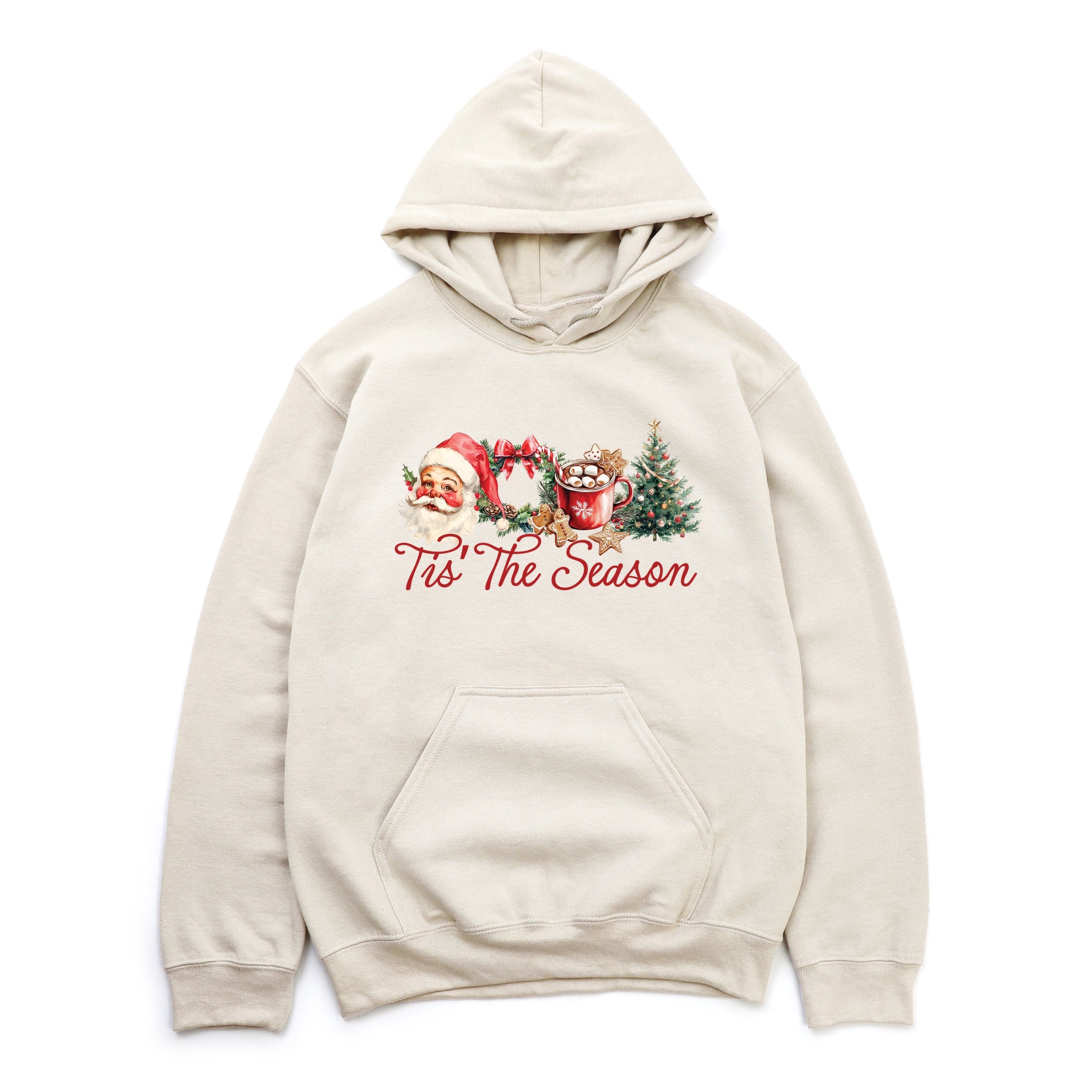 Tis' The Season Watercolor - Women's Graphic Hoodie