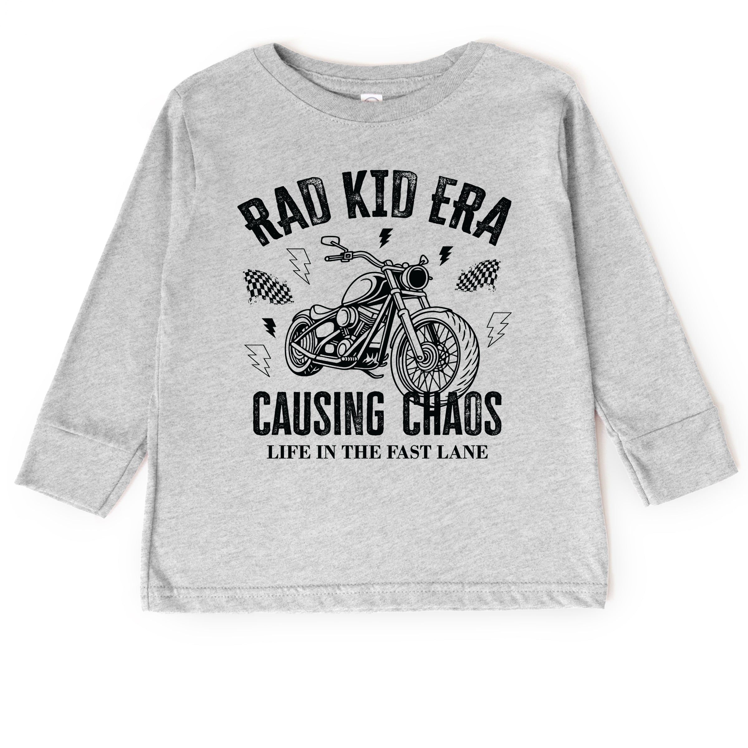 Rad Kid Era Causing Chaos - Toddler Long Sleeve Graphic Tee and Youth Long Sleeve Graphic T-Shirt