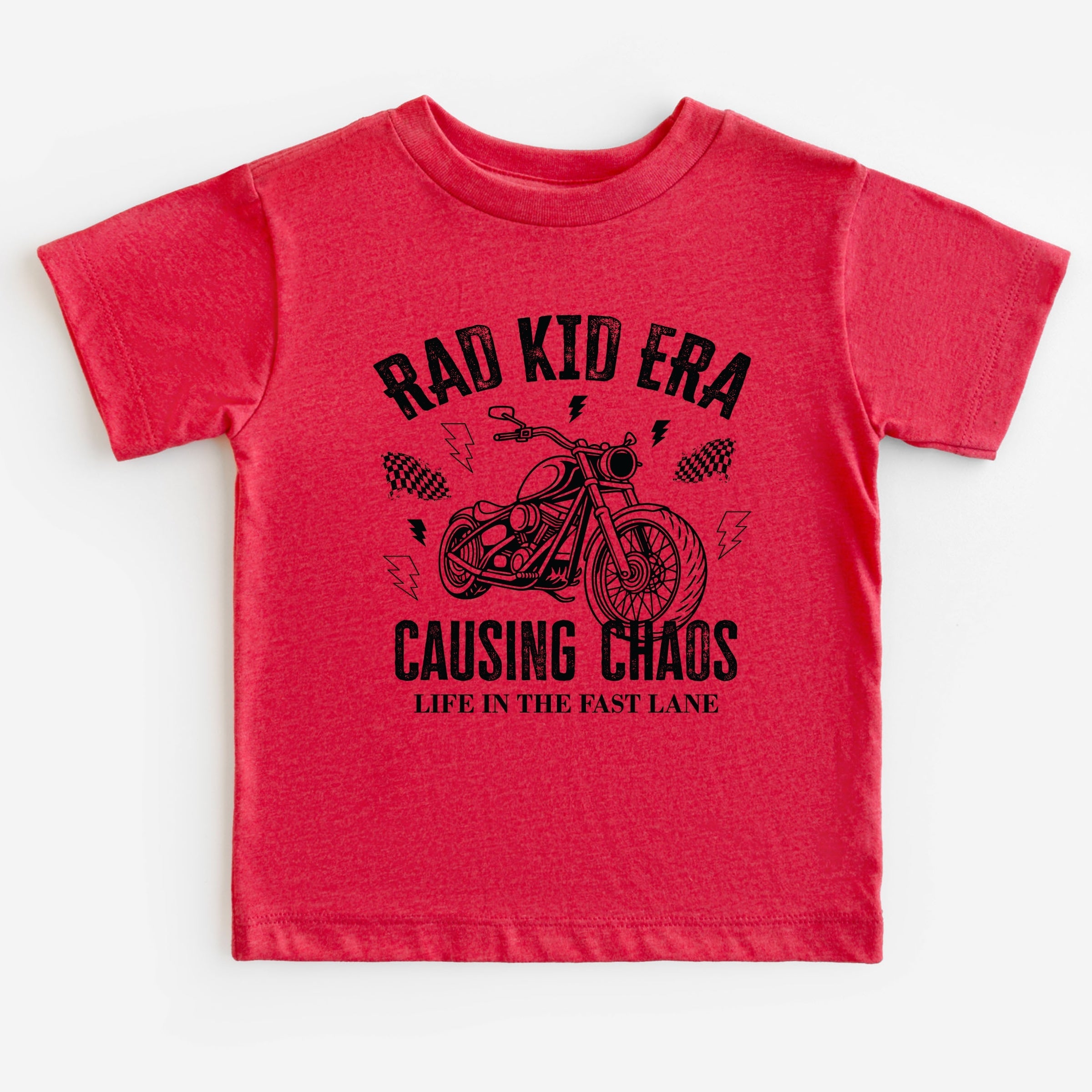 Rad Kid Era Causing Chaos - Youth Short Sleeve Graphic T-Shirt and Toddler Short Sleeve Graphic T-Shirt