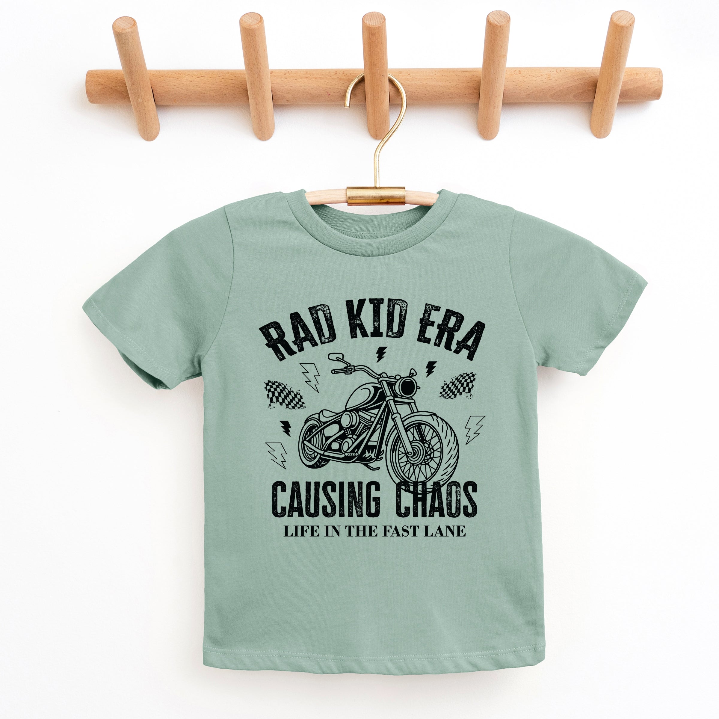 Rad Kid Era Causing Chaos - Youth Short Sleeve Graphic T-Shirt and Toddler Short Sleeve Graphic T-Shirt
