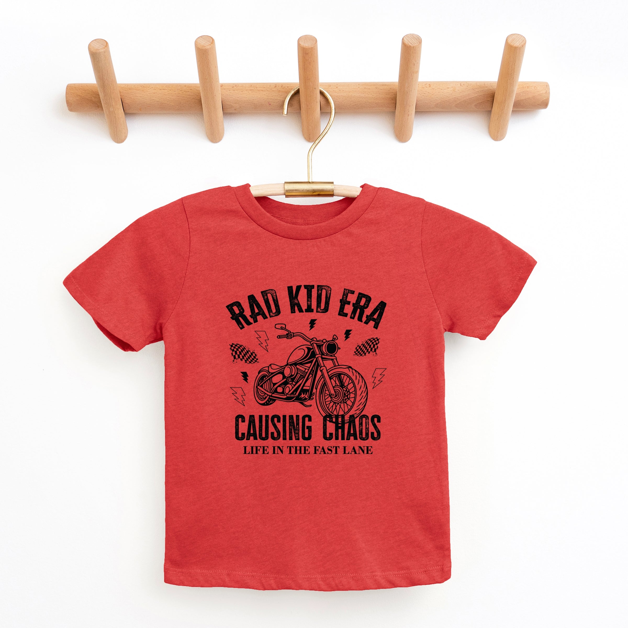 Rad Kid Era Causing Chaos - Youth Short Sleeve Graphic T-Shirt and Toddler Short Sleeve Graphic T-Shirt