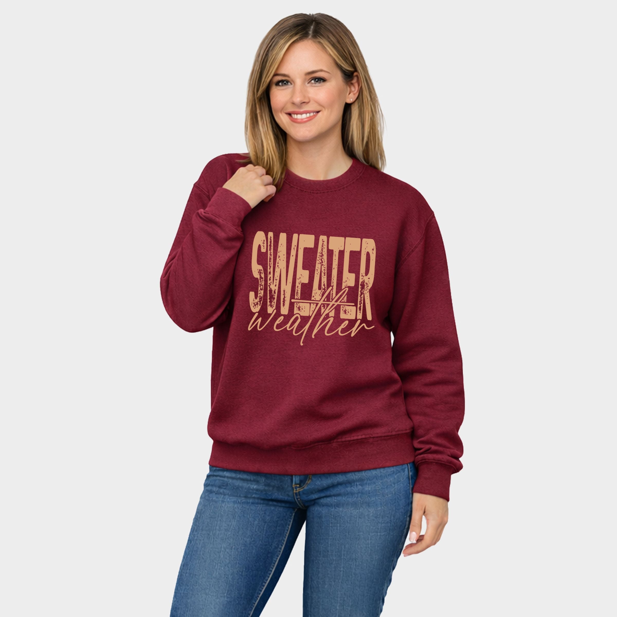 26715TAN_F-SWT Maroon