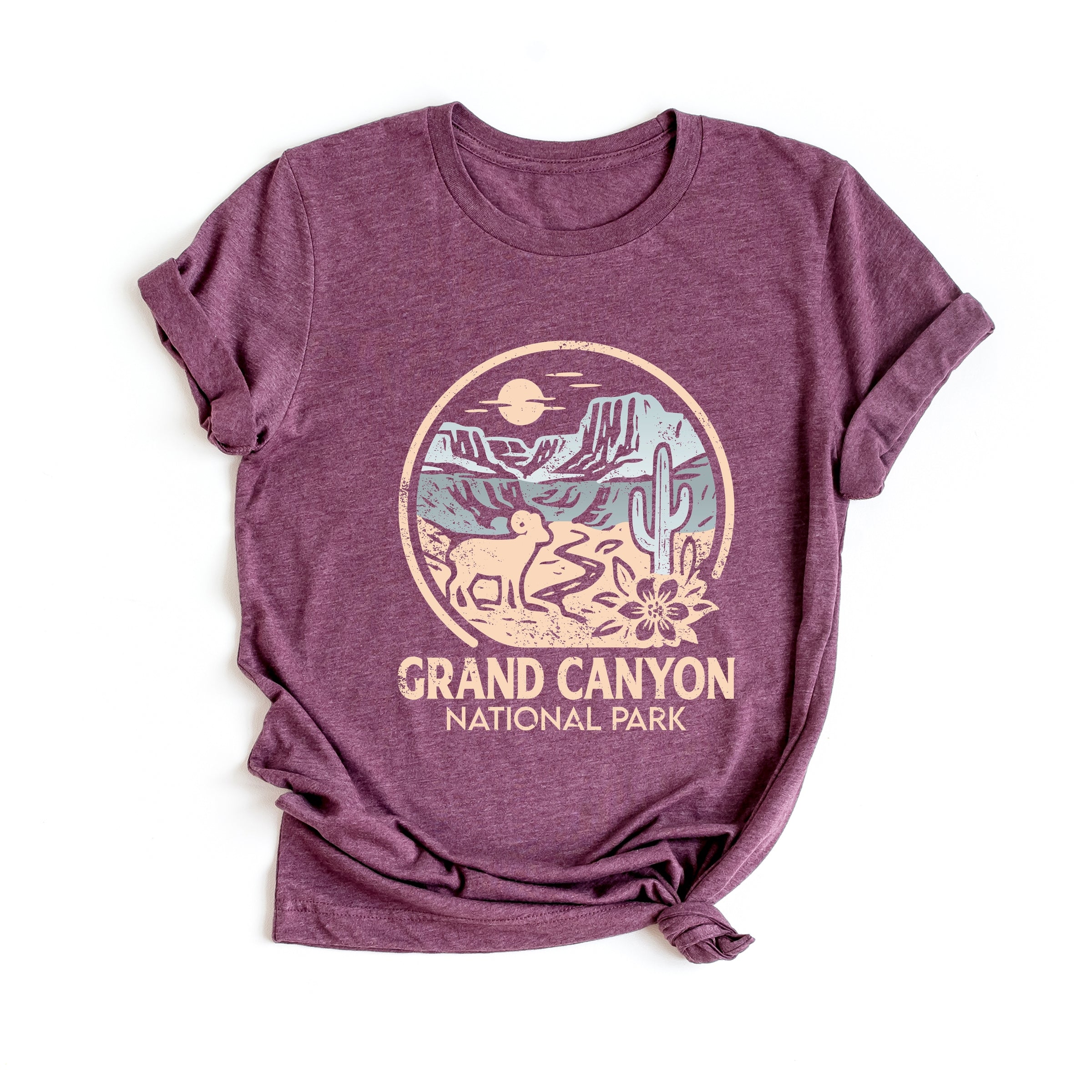 Grand Canyon National Park Two-Toned Circle - Women's Short Sleeve Graphic T-Shirt
