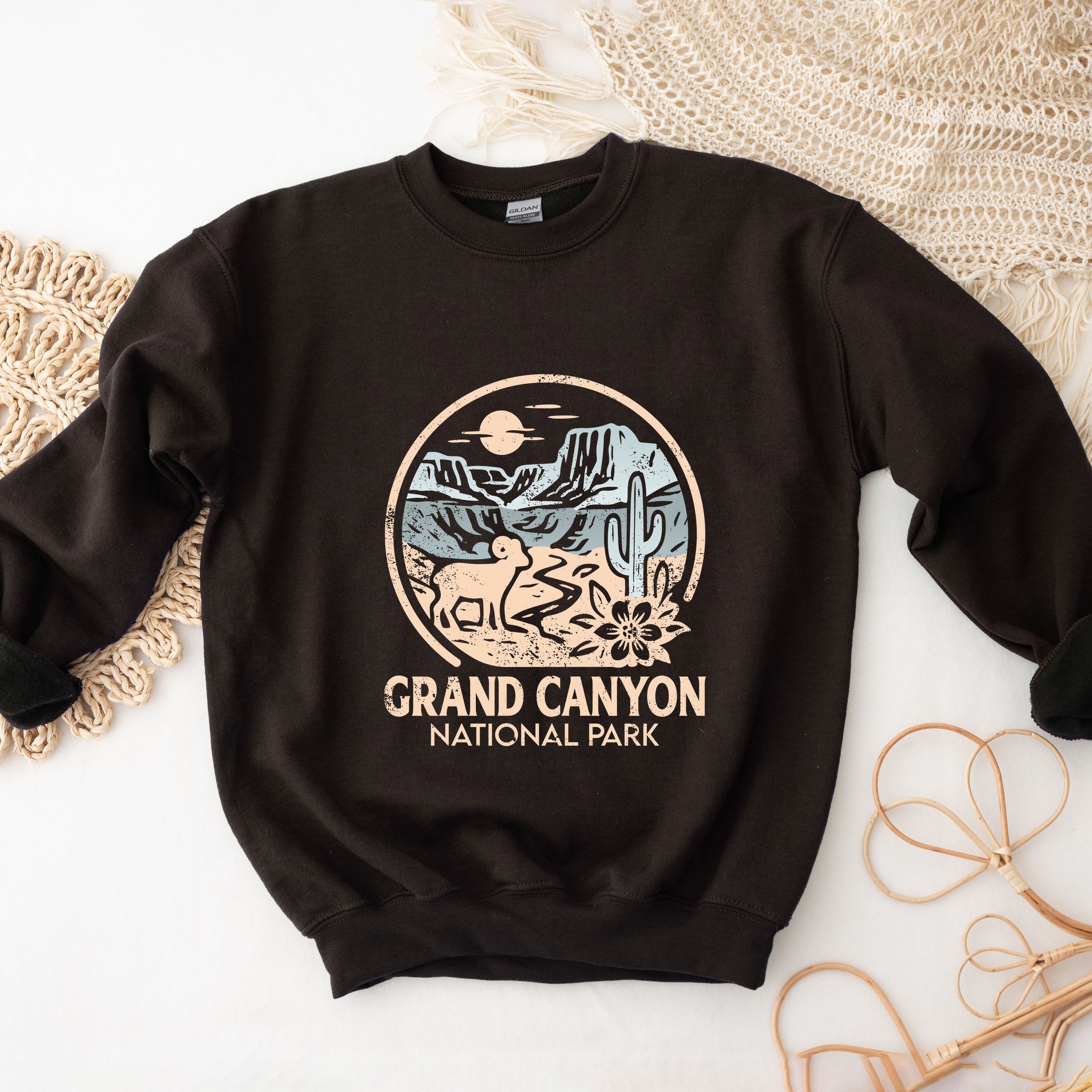 Grand Canyon National Park Two-Toned Circle - Women's Graphic Sweatshirt