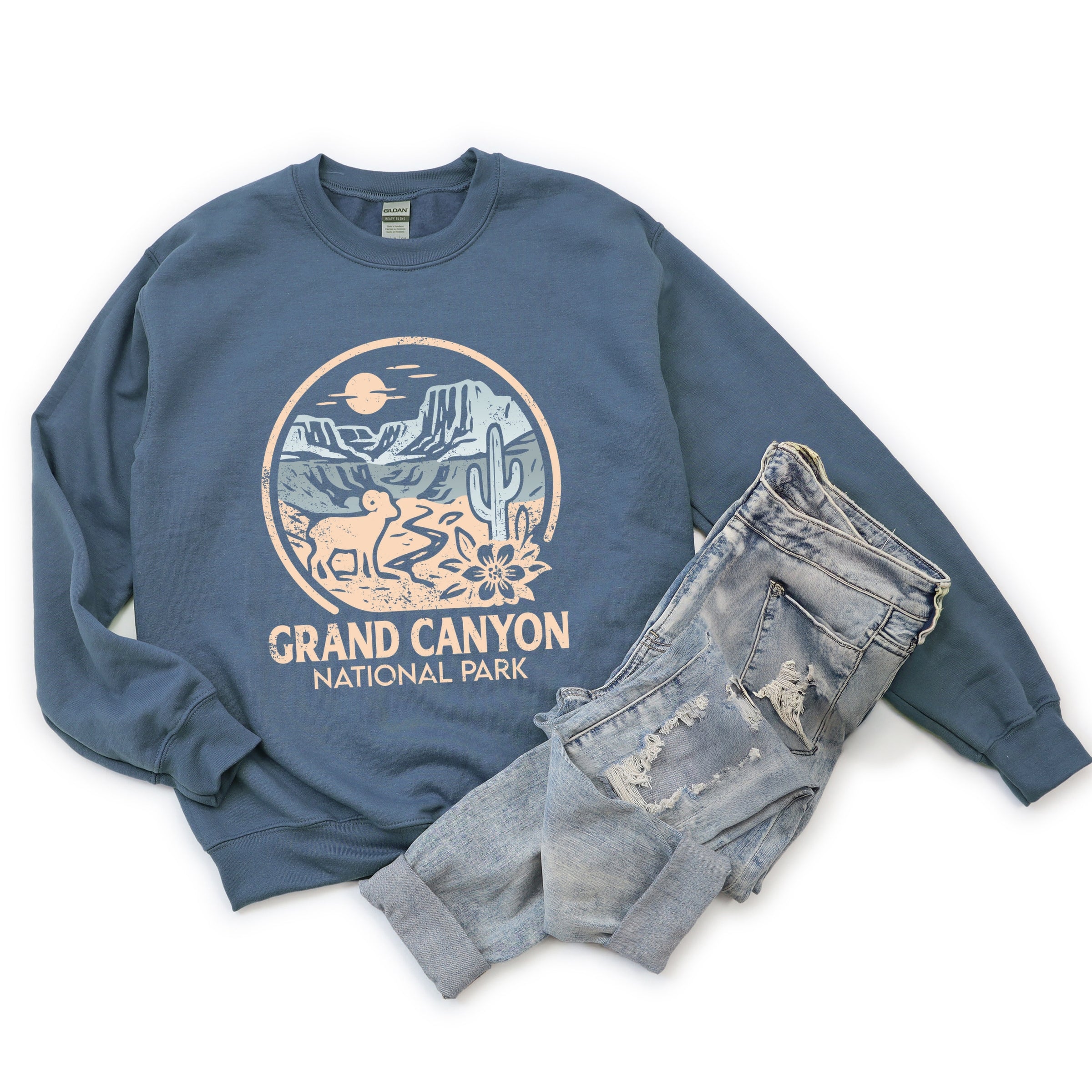 Grand Canyon National Park Two-Toned Circle - Women's Graphic Sweatshirt