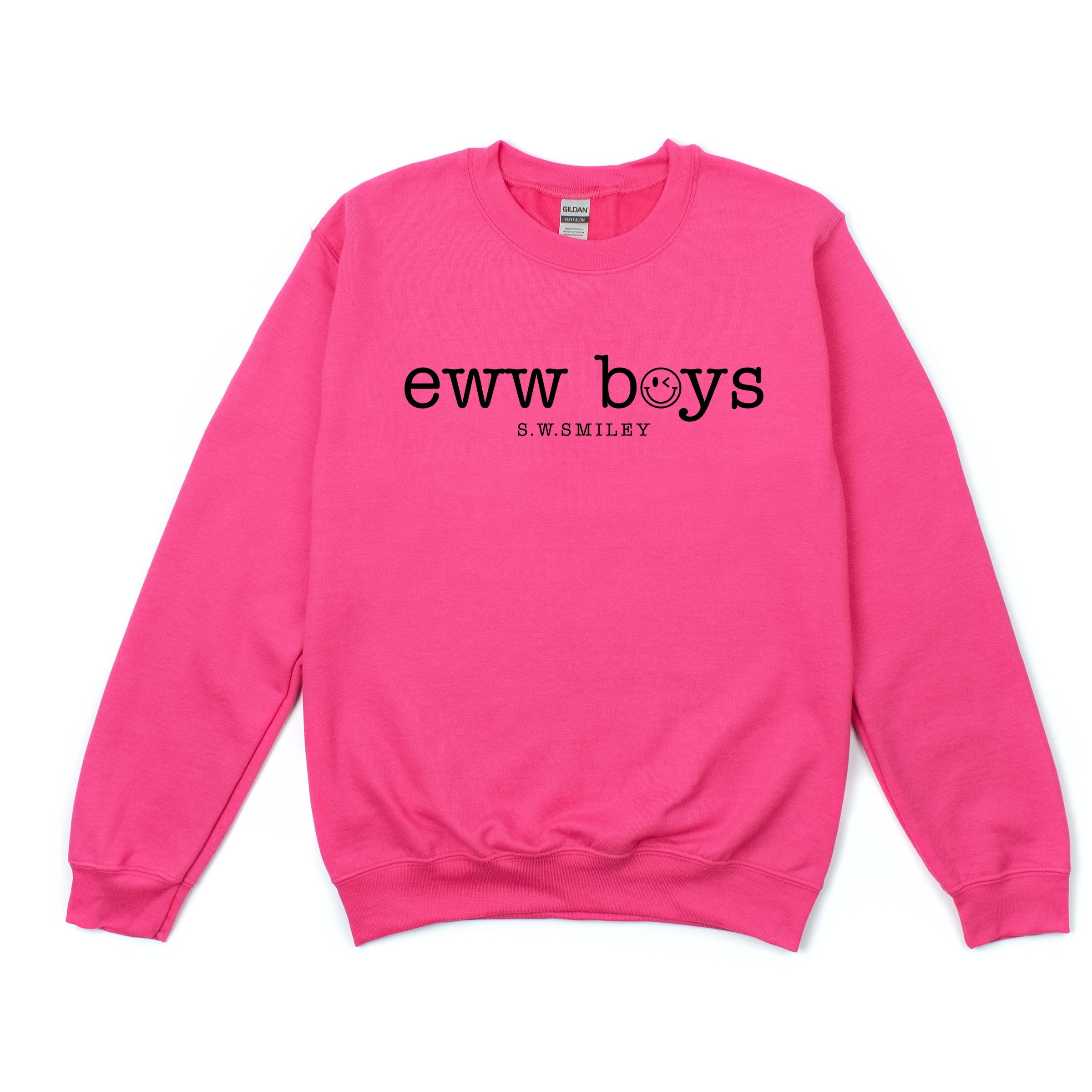 S.W.Smiley Eww Boys Typewriter - Women's Graphic Sweatshirt
