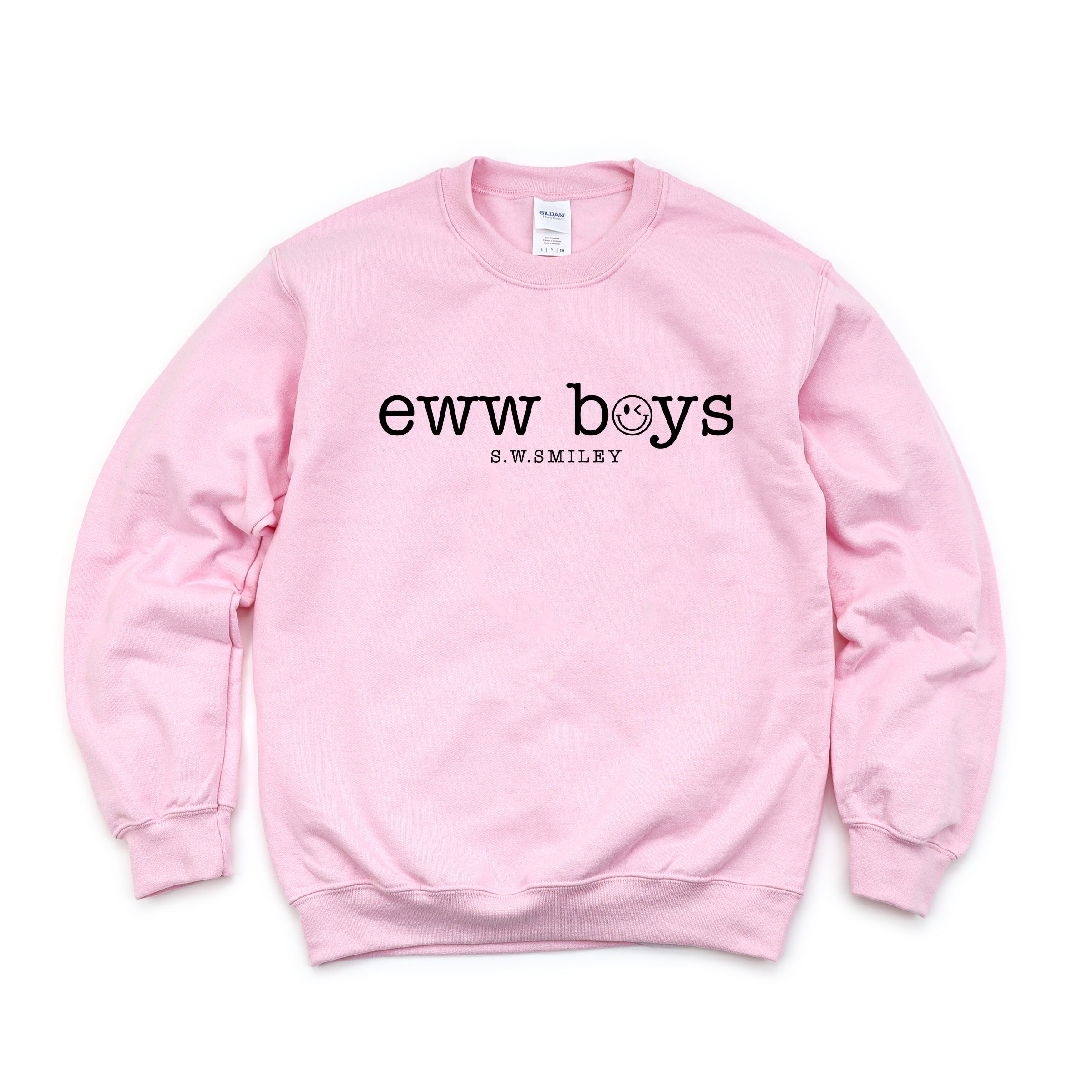 S.W.Smiley Eww Boys Typewriter - Women's Graphic Sweatshirt